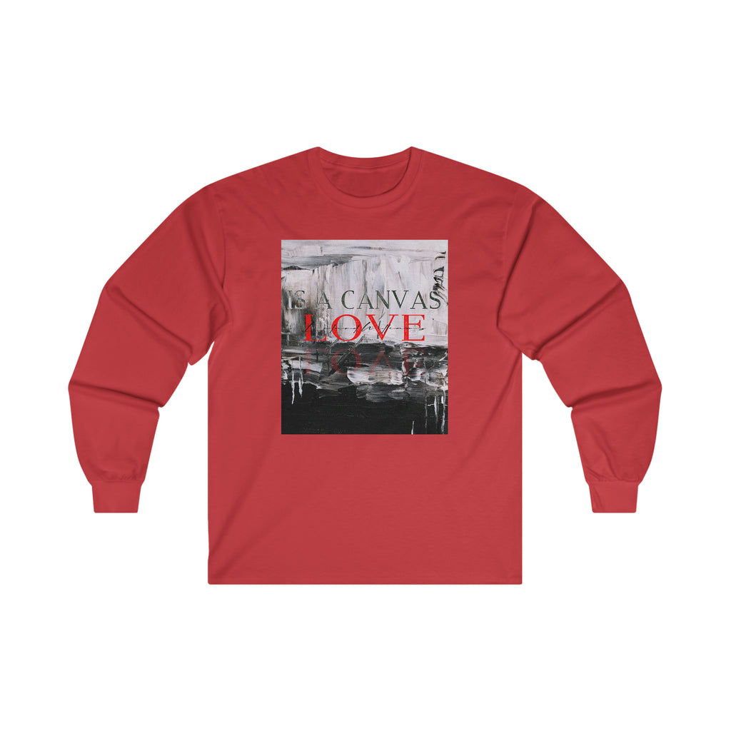 LOVE IS CANVAS Unisex Long Sleeve Tee
