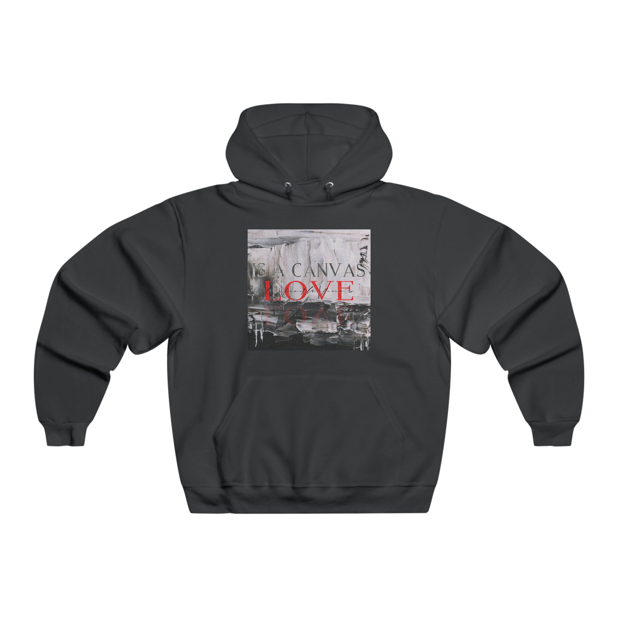 LOVE IS CANVAS Graphic Hoodie