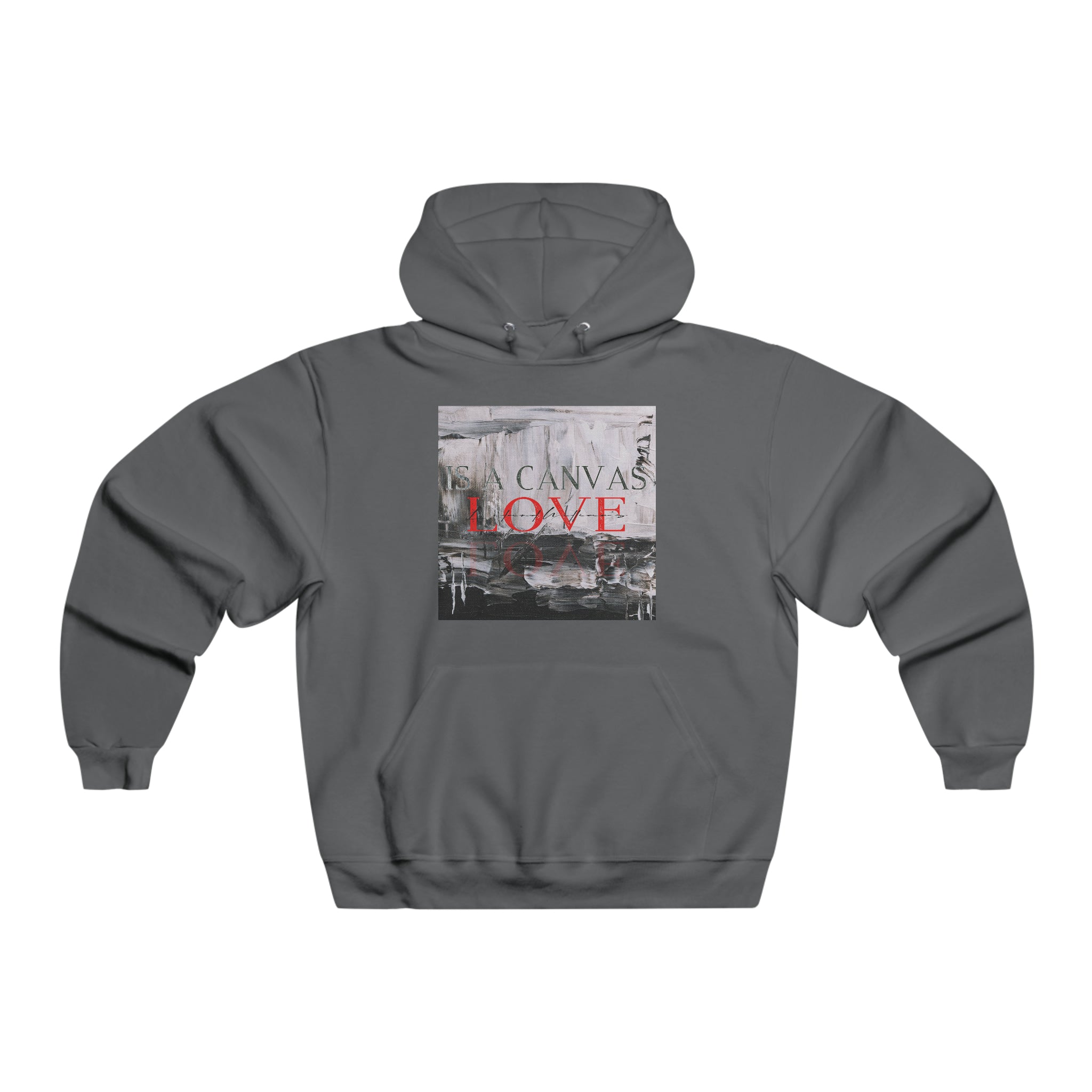 LOVE IS CANVAS Graphic Hoodie
