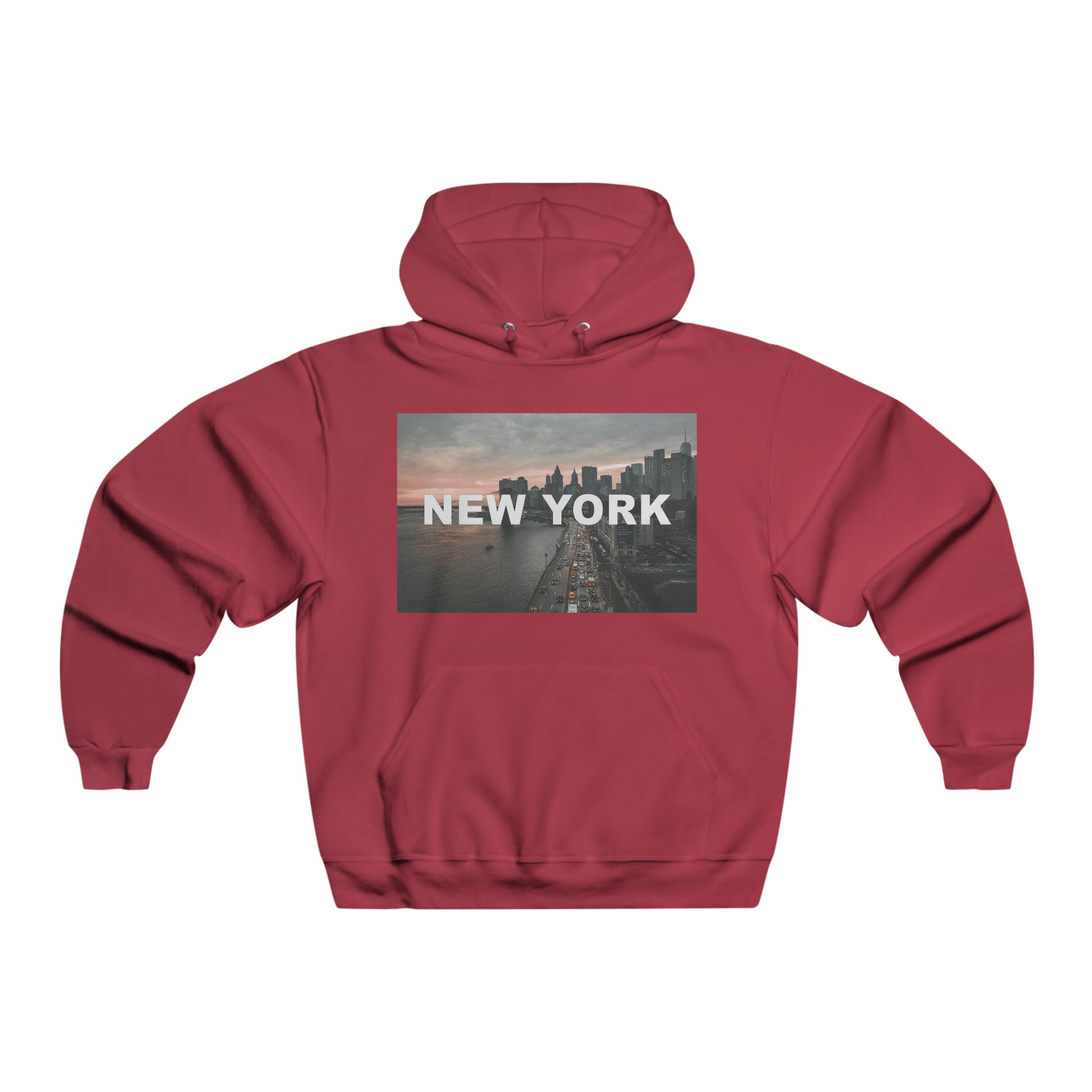 NYC Rush Hour Mens Hooded Sweatshirt