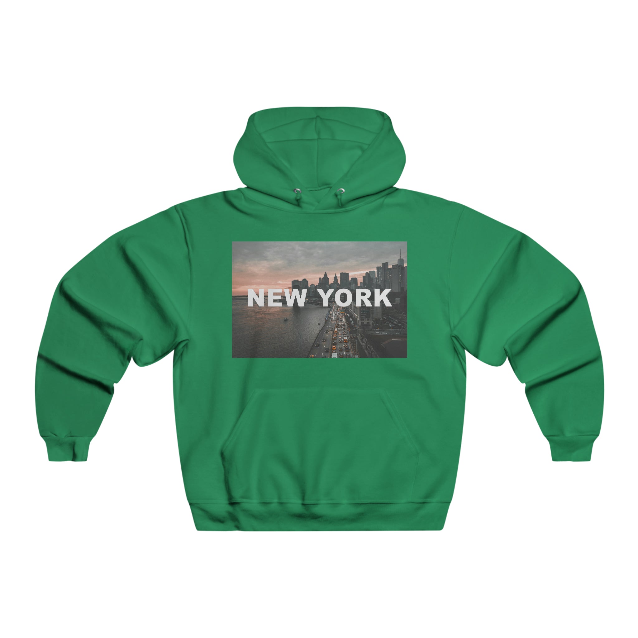 NYC Rush Hour Mens Hooded Sweatshirt