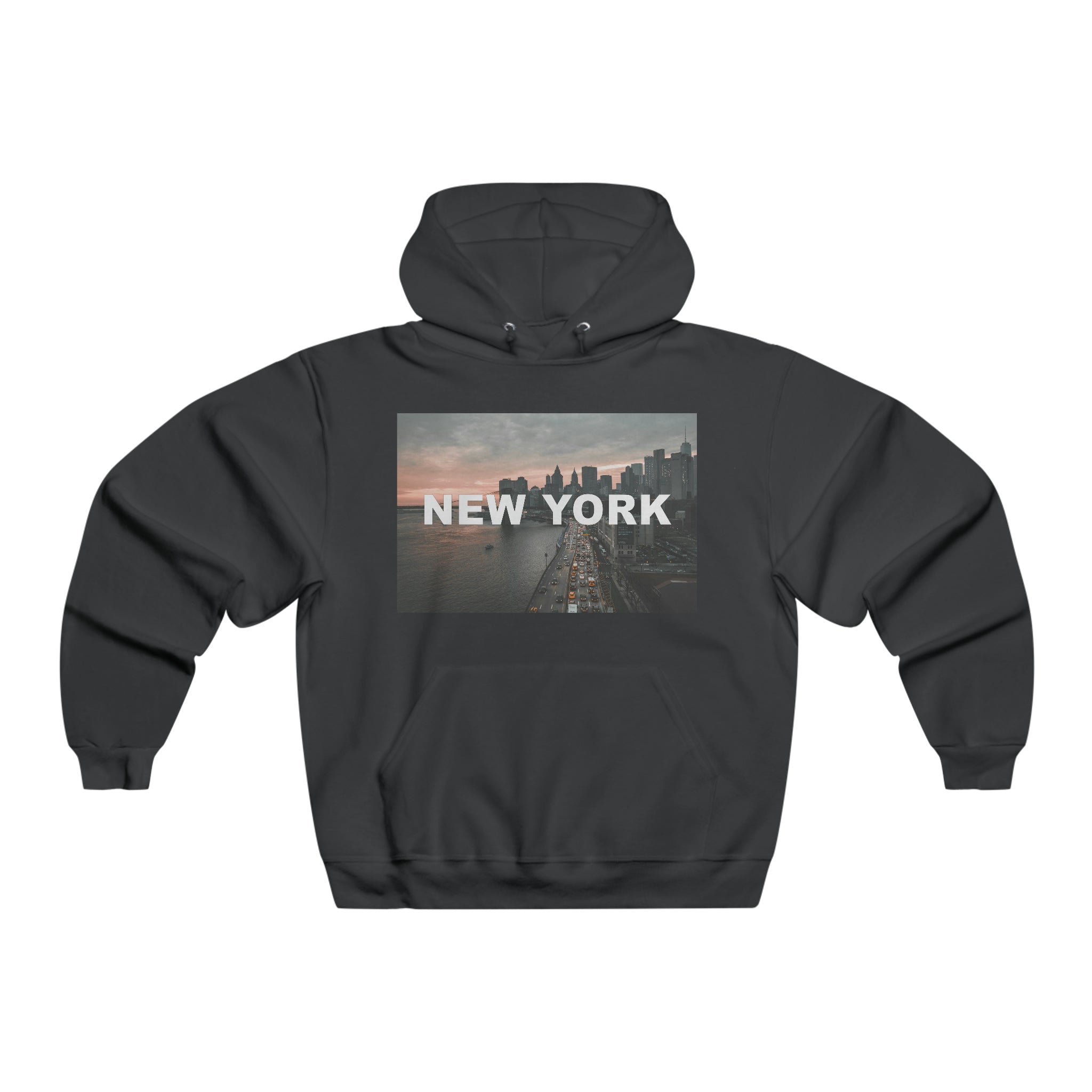 NYC Rush Hour Mens Hooded Sweatshirt
