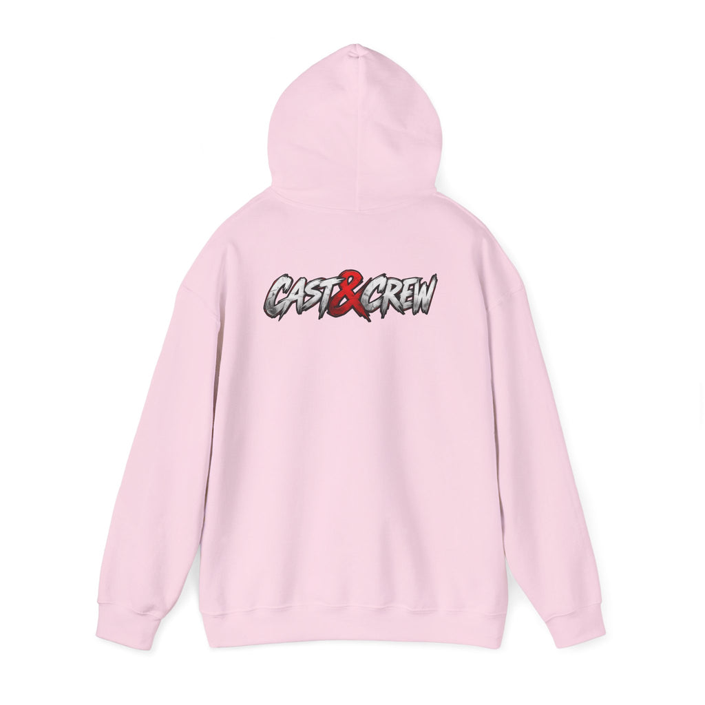 "BackDoor" Crime Drama Series Graphic Hoodie – 'Cast x Crew' Streetwear Pullover