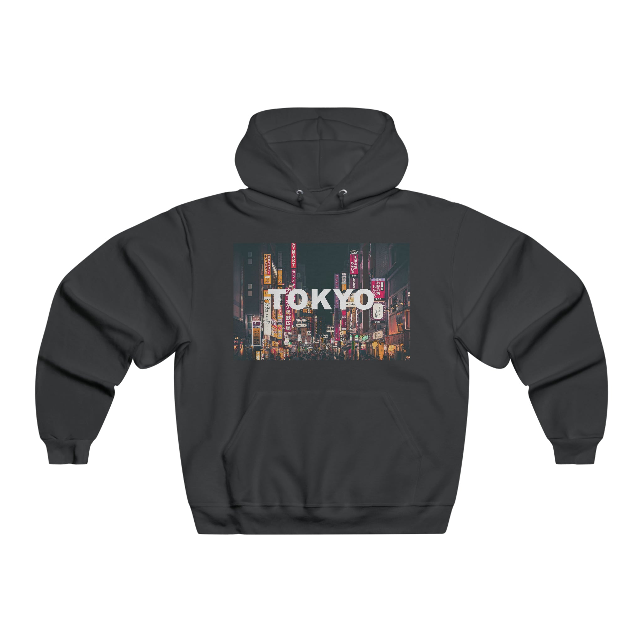 Tokyo Mens Hooded Sweatshirt