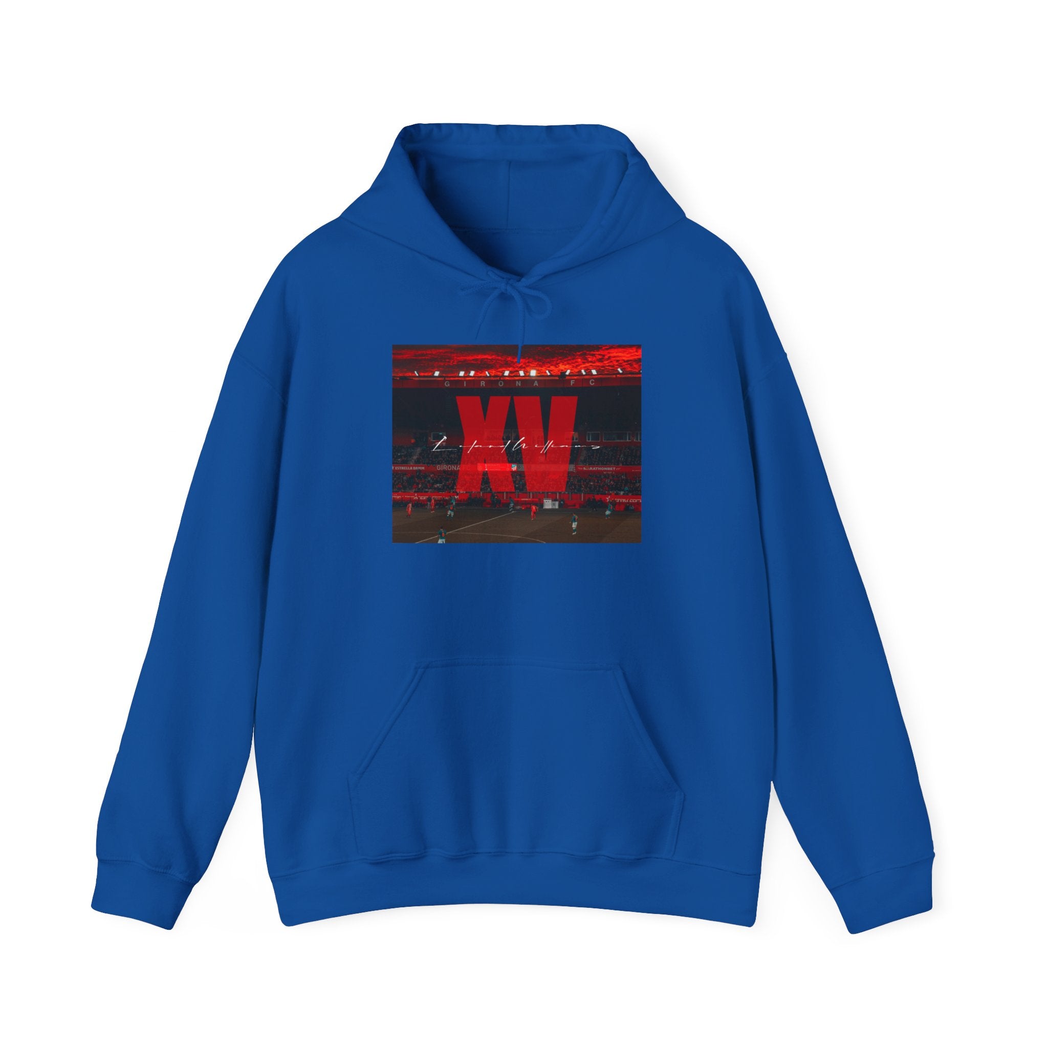 XV Red Stadium Hoodie - Sporty Graphic Pullover