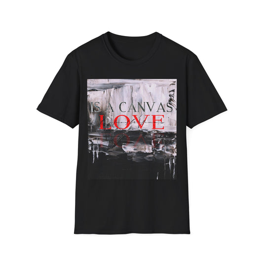 LOVE IS CANVAS Unisex Softstyle T-Shirt