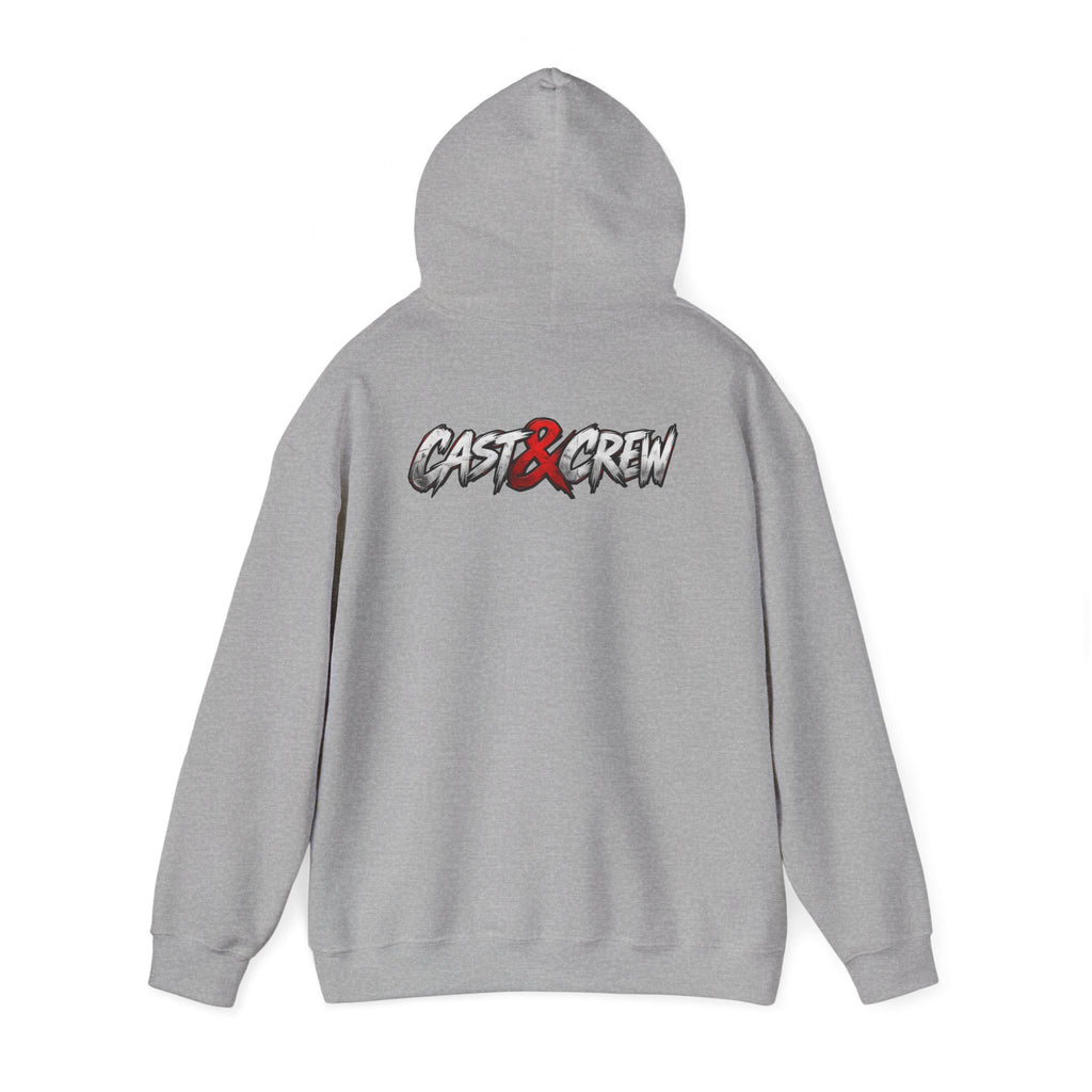"BackDoor" Crime Drama Series Graphic Hoodie – 'Cast x Crew' Streetwear Pullover