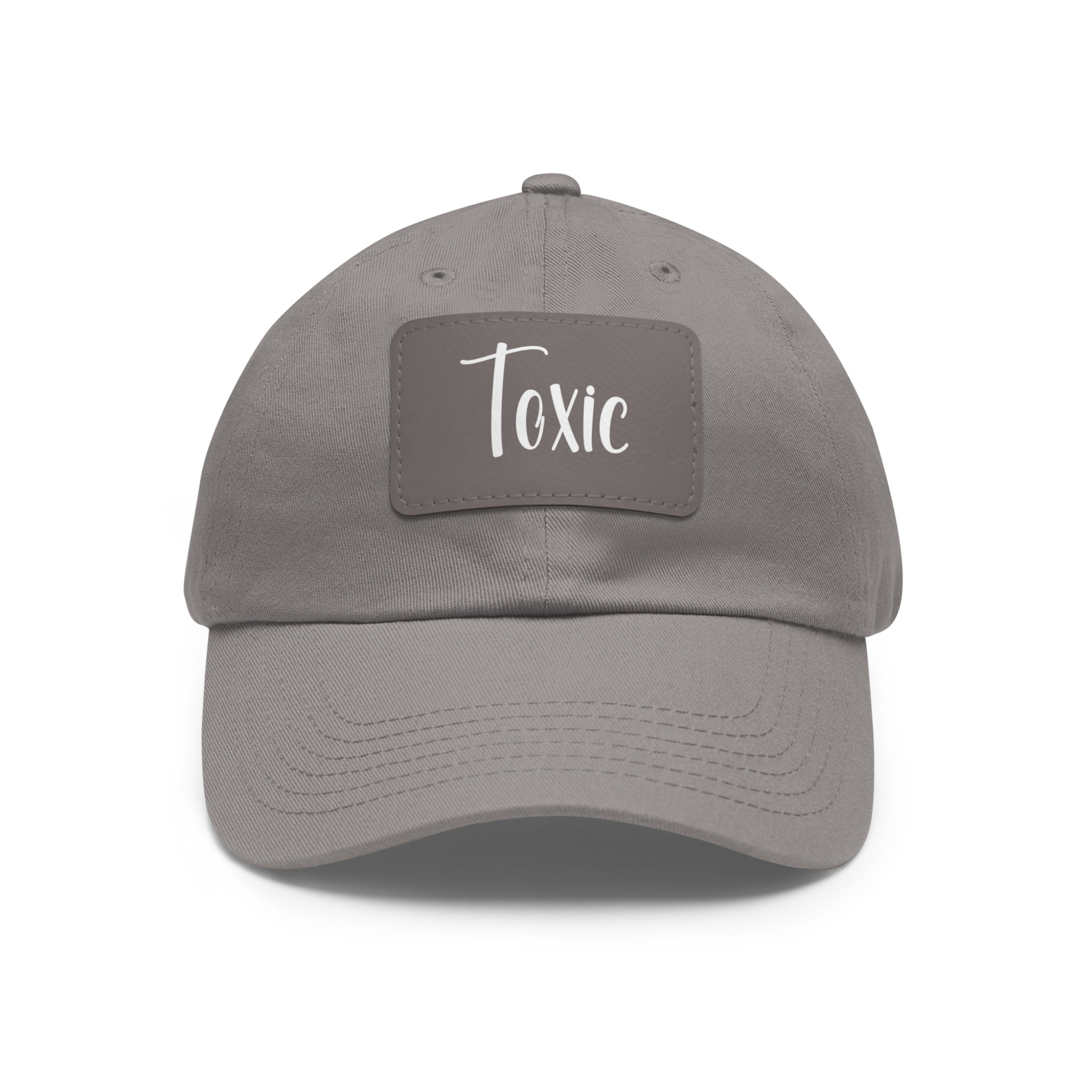 Toxic Dad Hat with Leather Patch