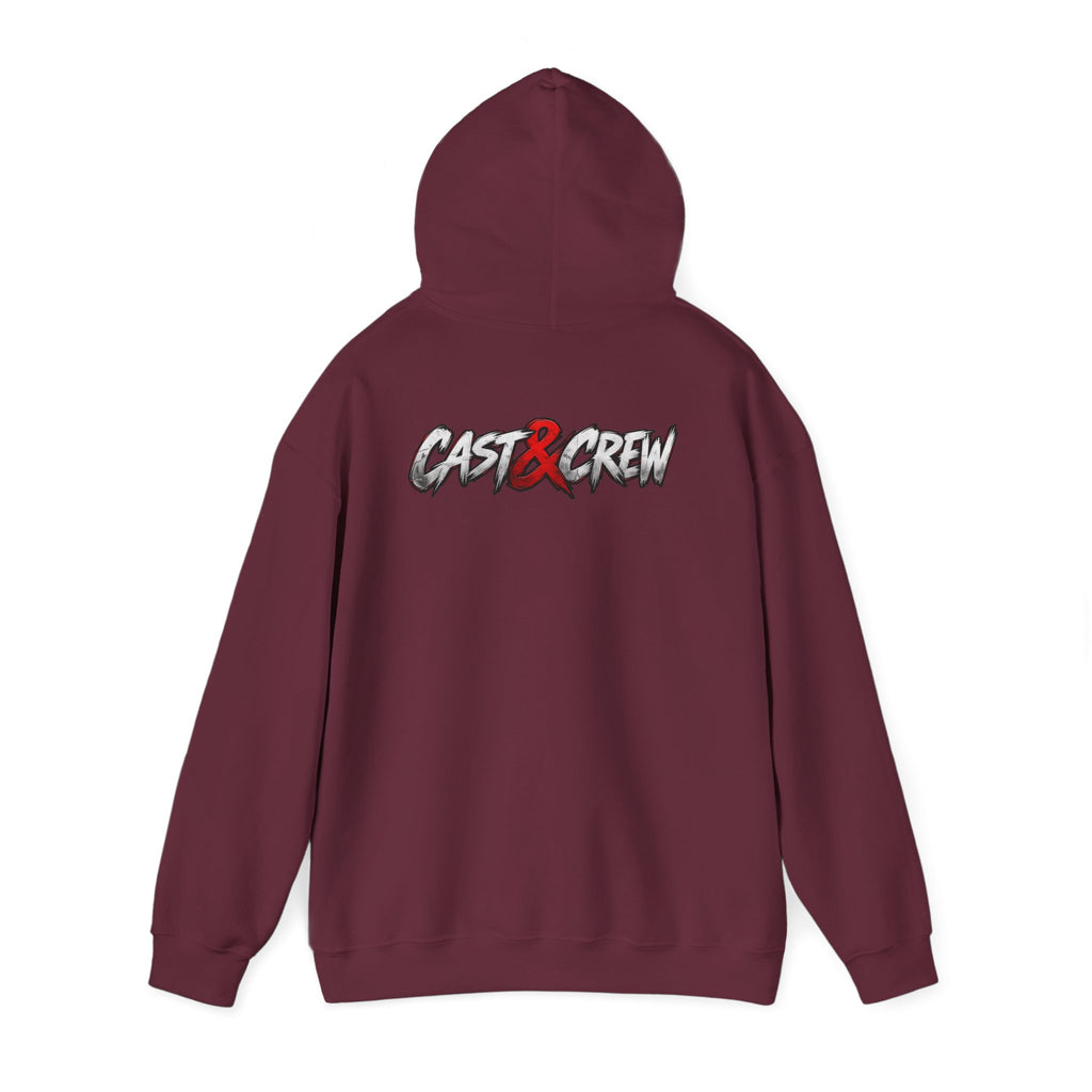 "BackDoor" Crime Drama Series Graphic Hoodie – 'Cast x Crew' Streetwear Pullover
