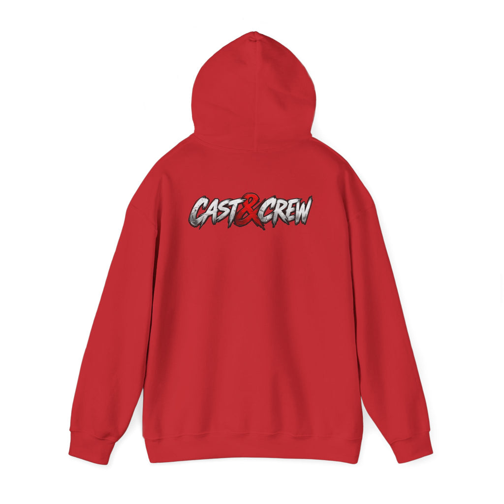 "BackDoor" Crime Drama Series Graphic Hoodie – 'Cast x Crew' Streetwear Pullover