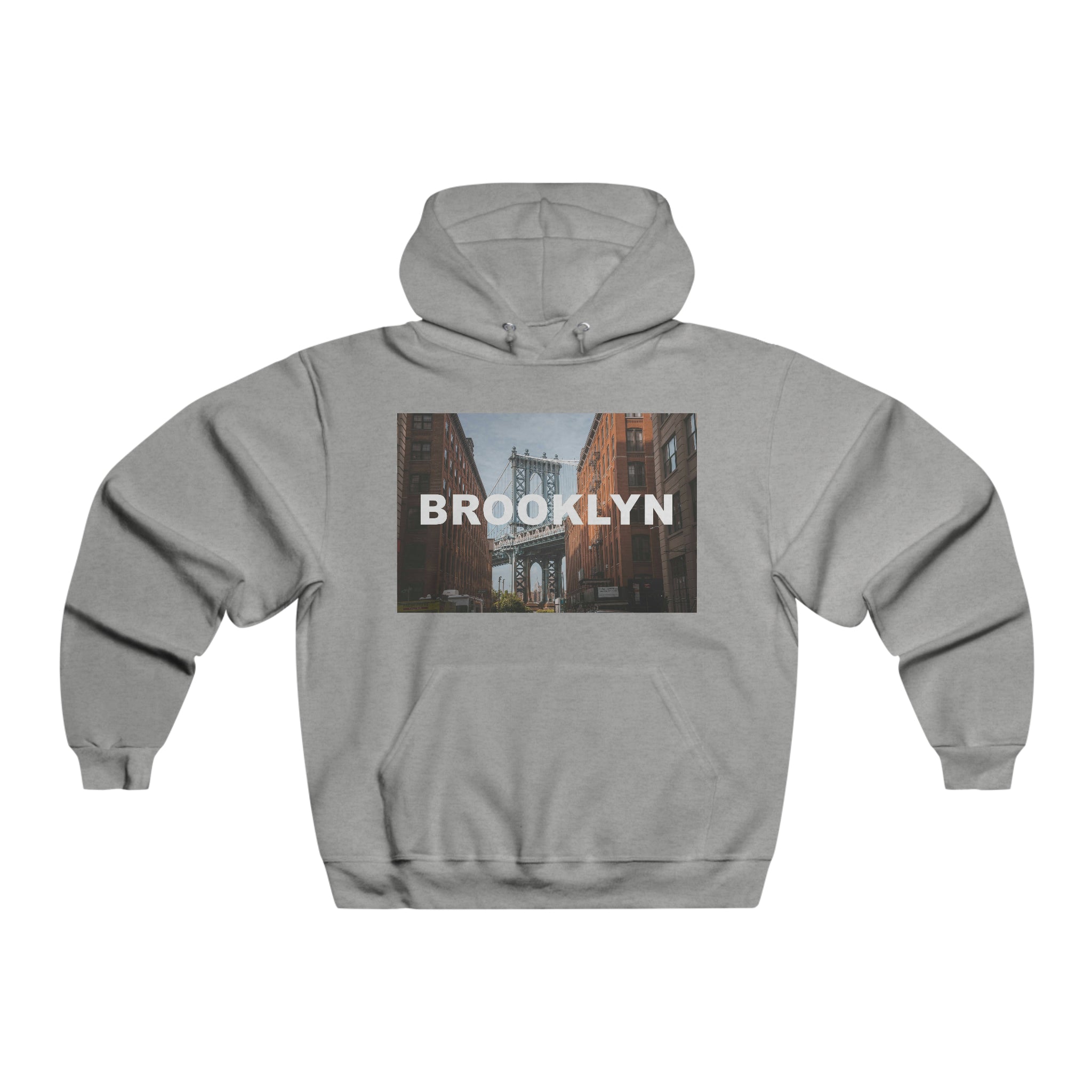 Brooklyn Bridge Mens Hooded Sweatshirt