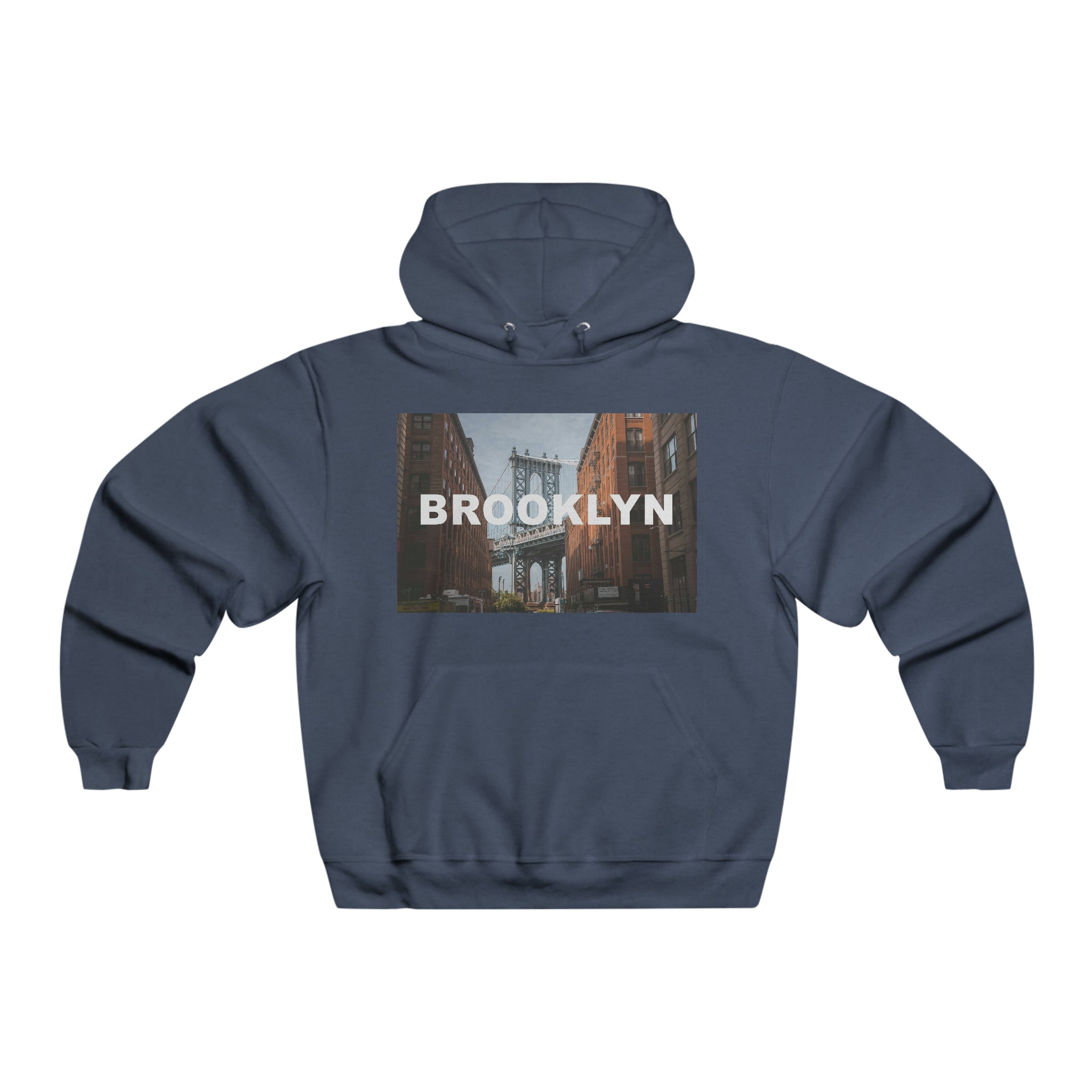 Brooklyn Bridge Mens Hooded Sweatshirt