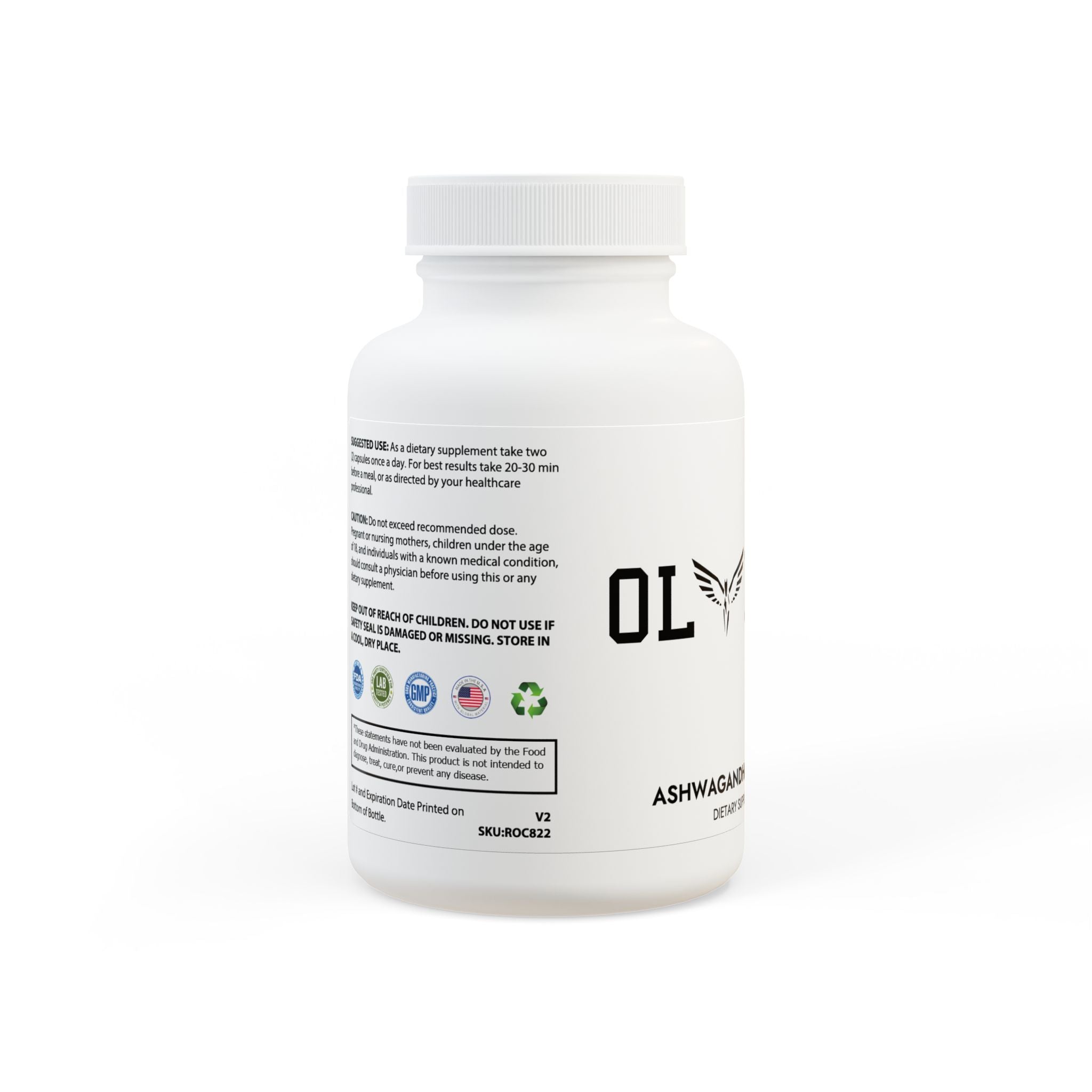 Olympian Ashwagandha and Black Pepper Supplement (60 capsules)