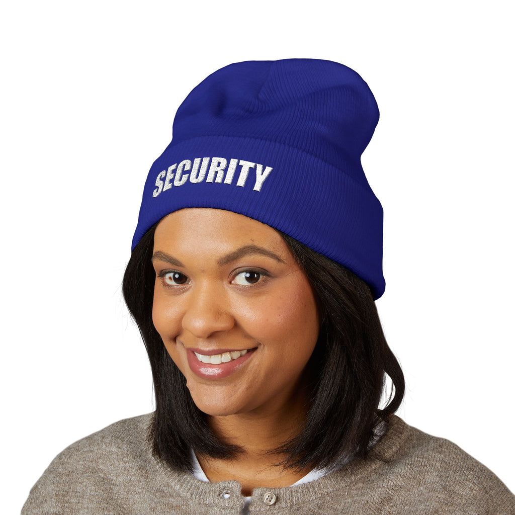 Embroidered Security Beanie