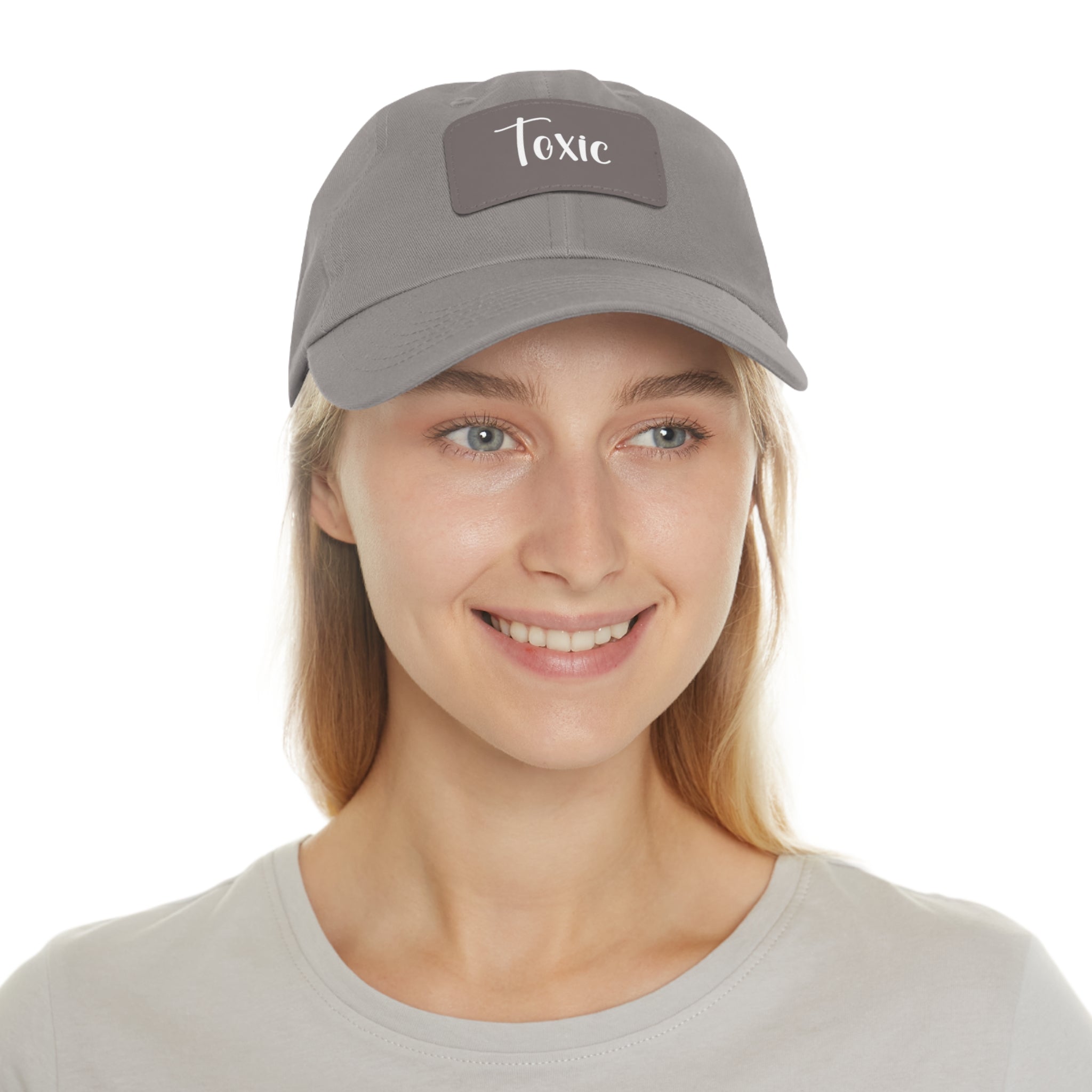 Toxic Dad Hat with Leather Patch
