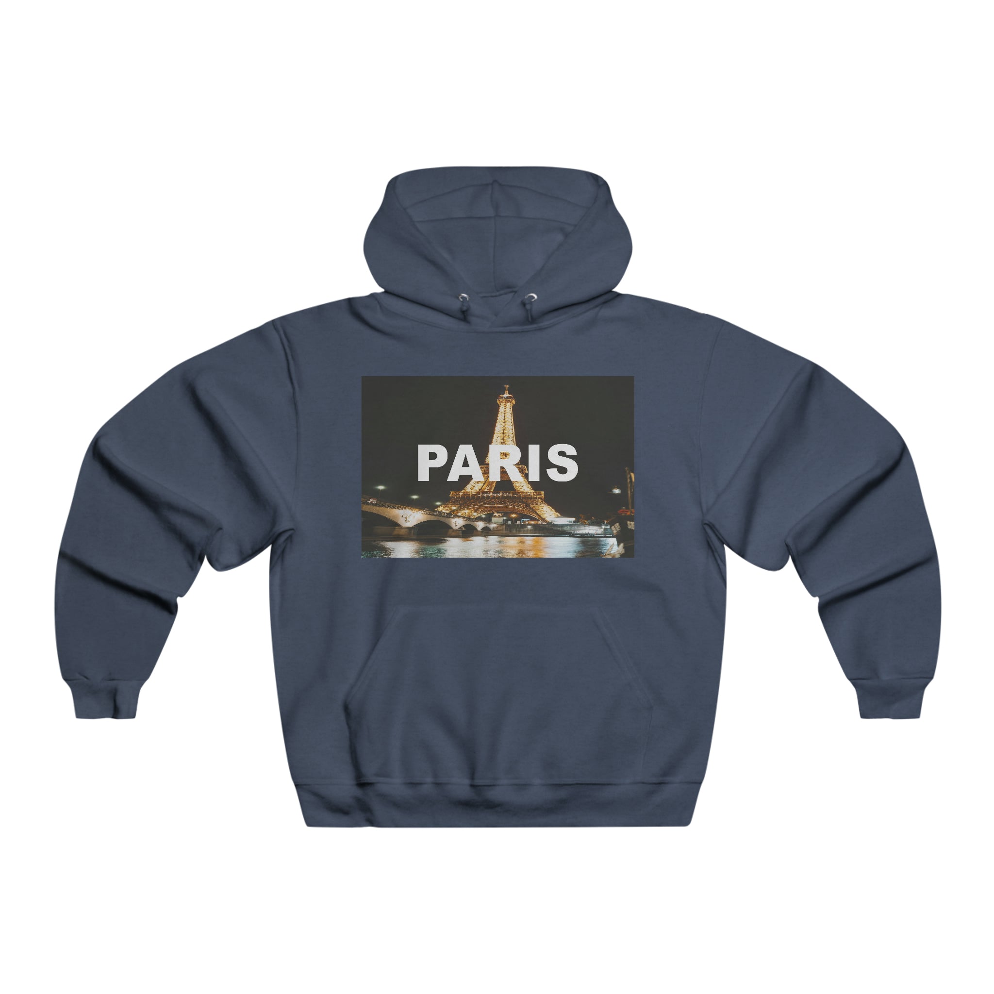 Paris Mens Hooded Sweatshirt