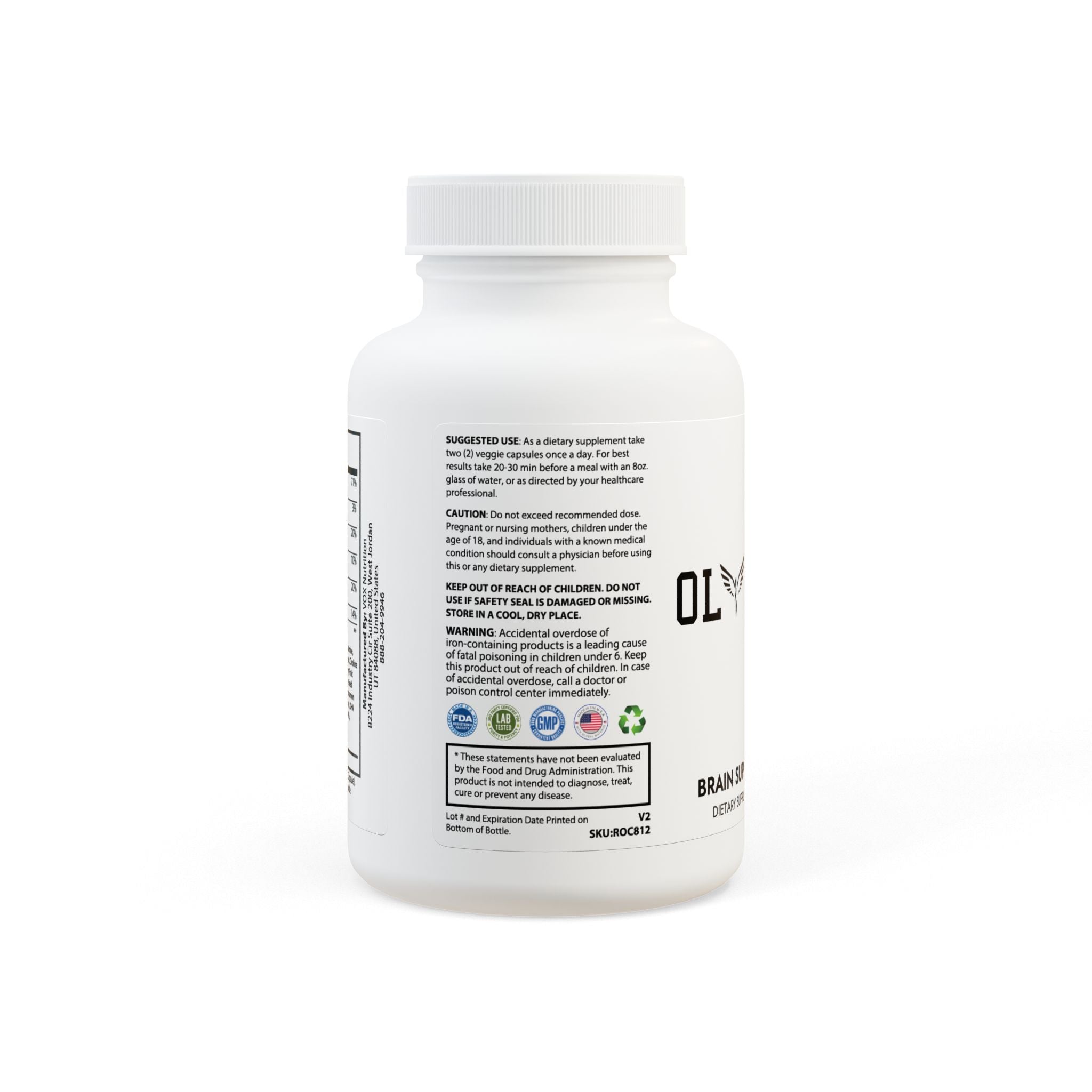 Brain Support Complex Supplement (60 Capsules)