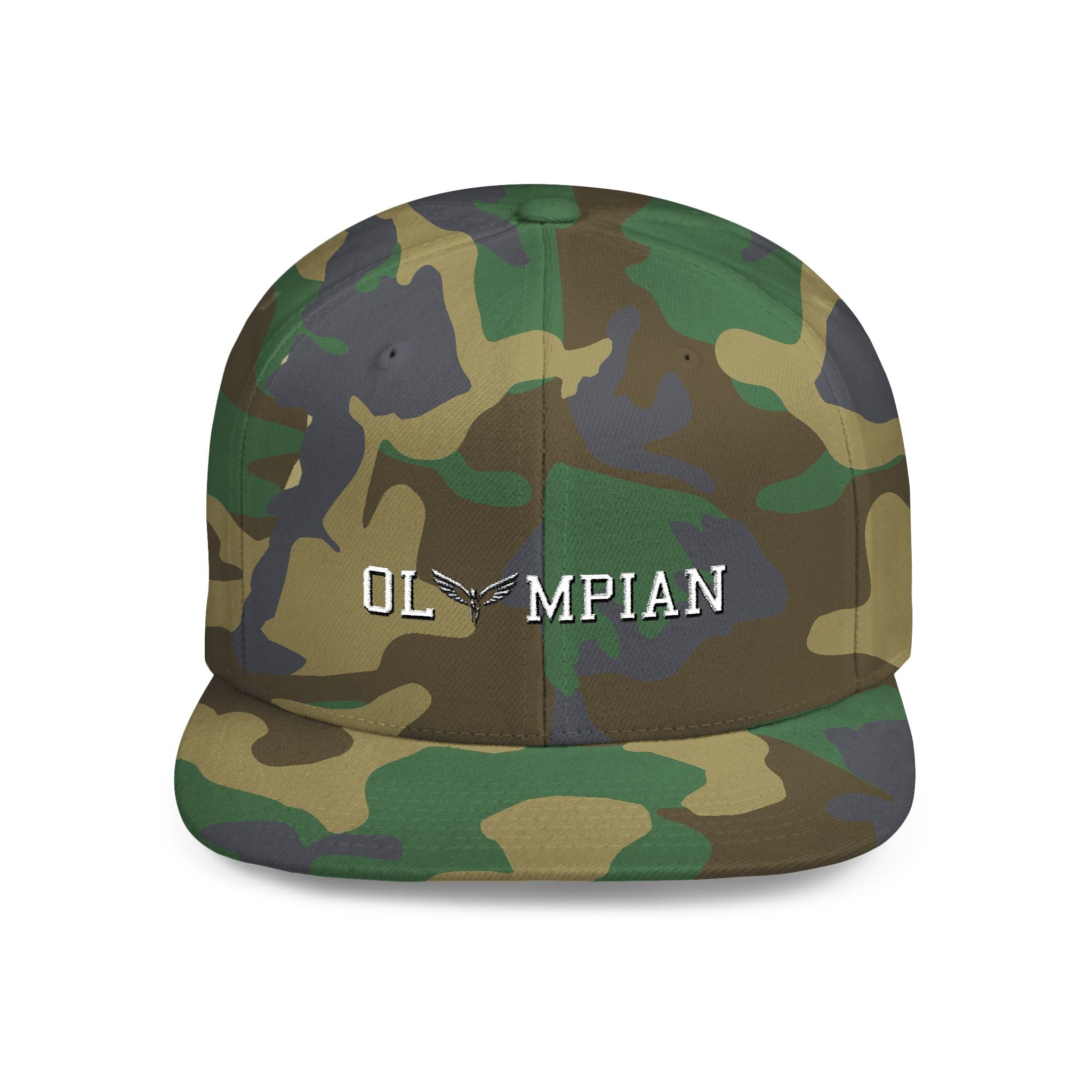 Olympian Flat Bill Snapback Hat