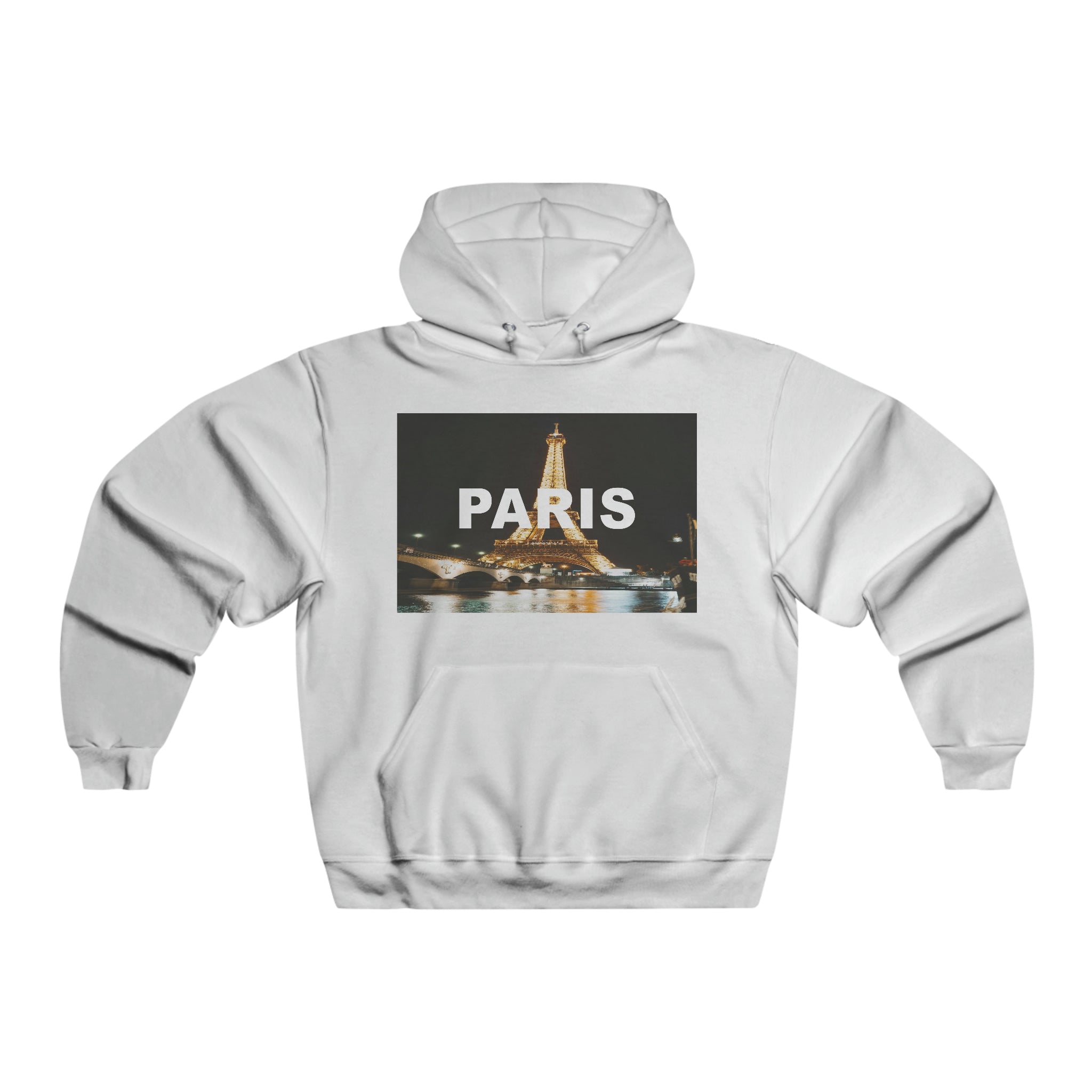 Paris Mens Hooded Sweatshirt