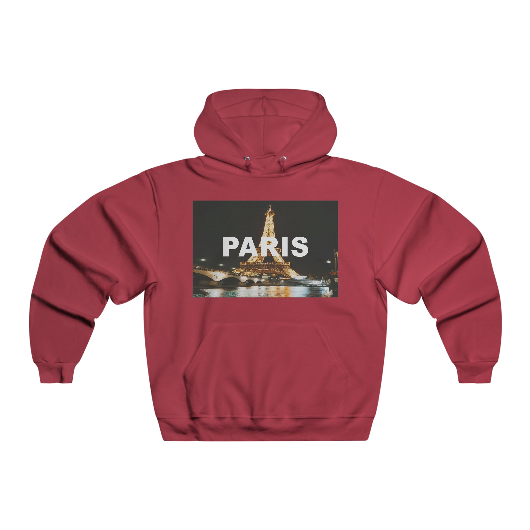 Paris Mens Hooded Sweatshirt