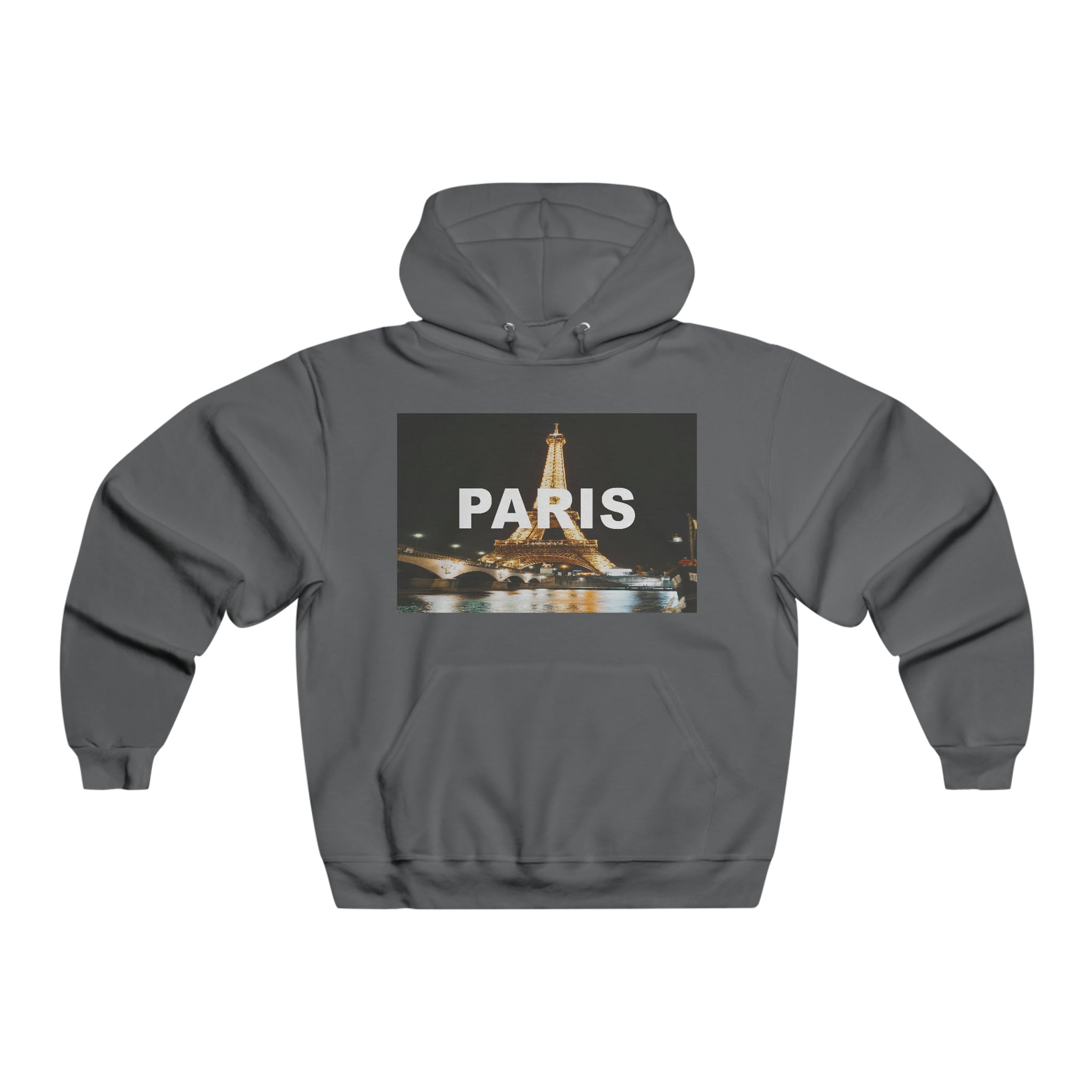 Paris Mens Hooded Sweatshirt
