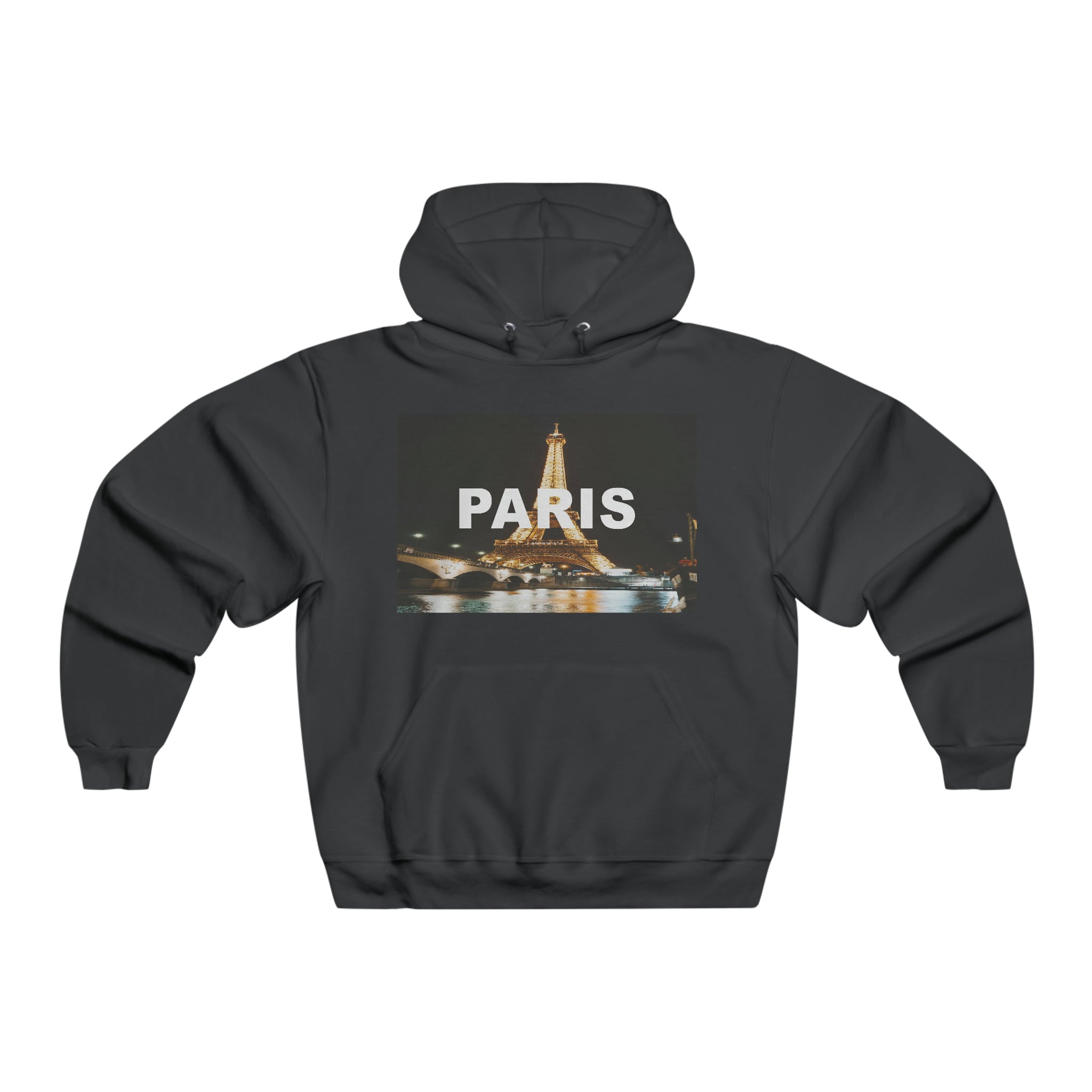 Paris Mens Hooded Sweatshirt