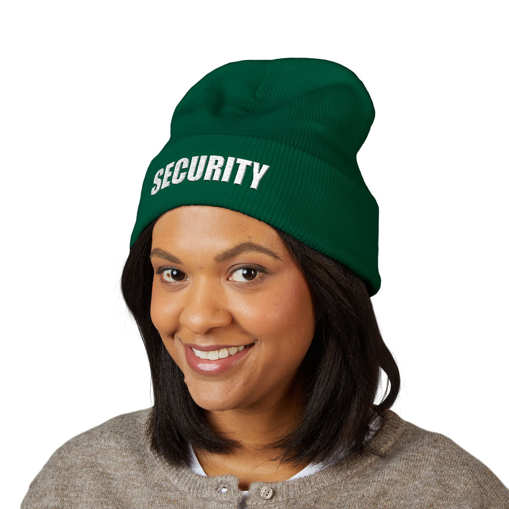 Embroidered Security Beanie