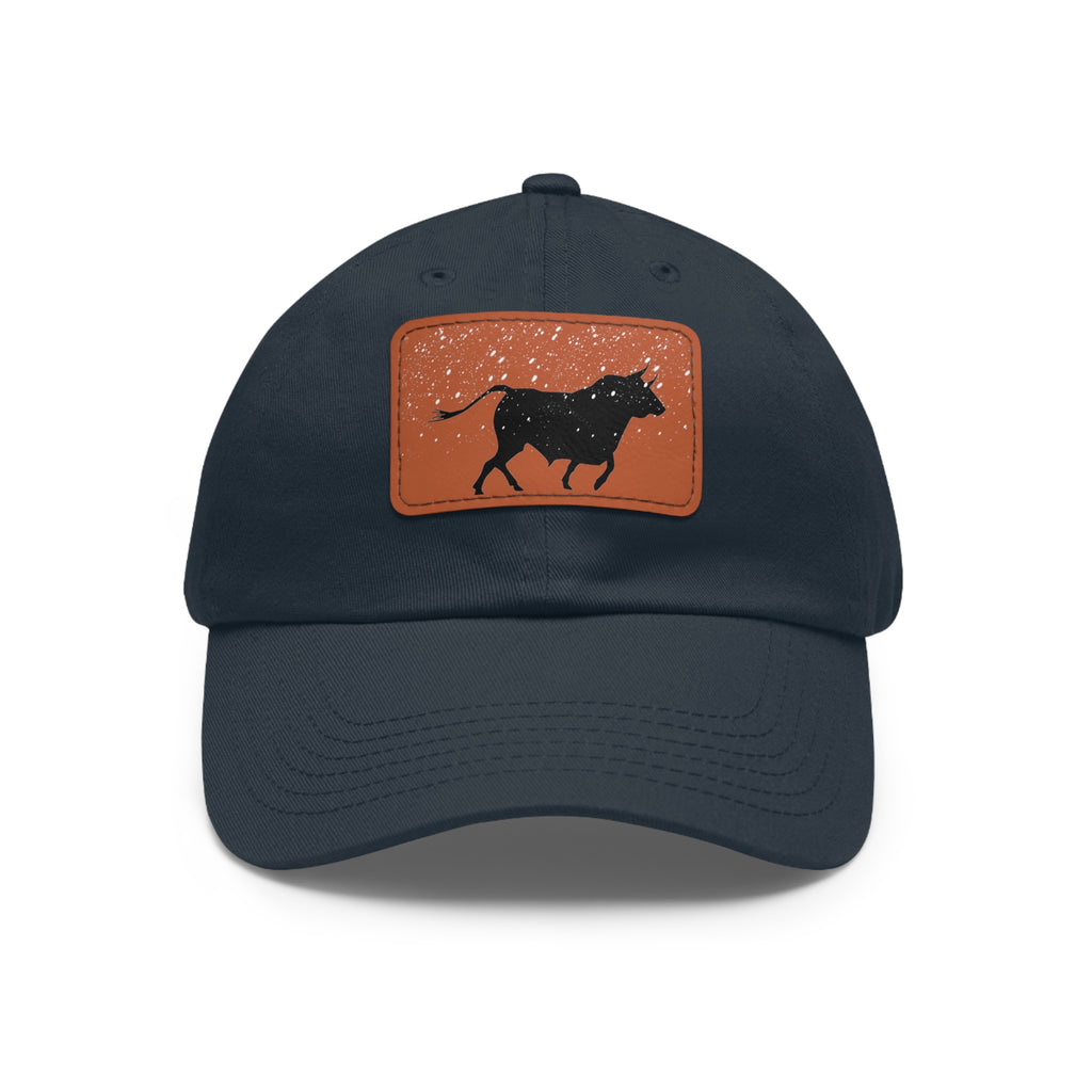 Bull in the Snow Dad Hat