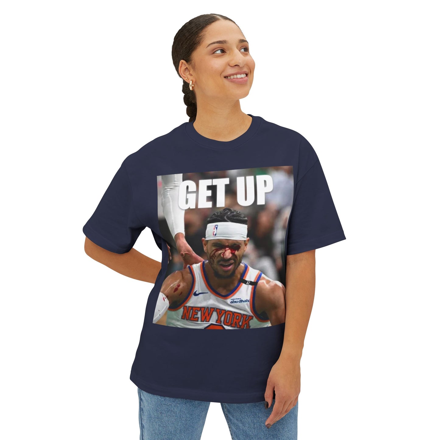 Oversized Tee - 'Get Up Josh Hart' Design