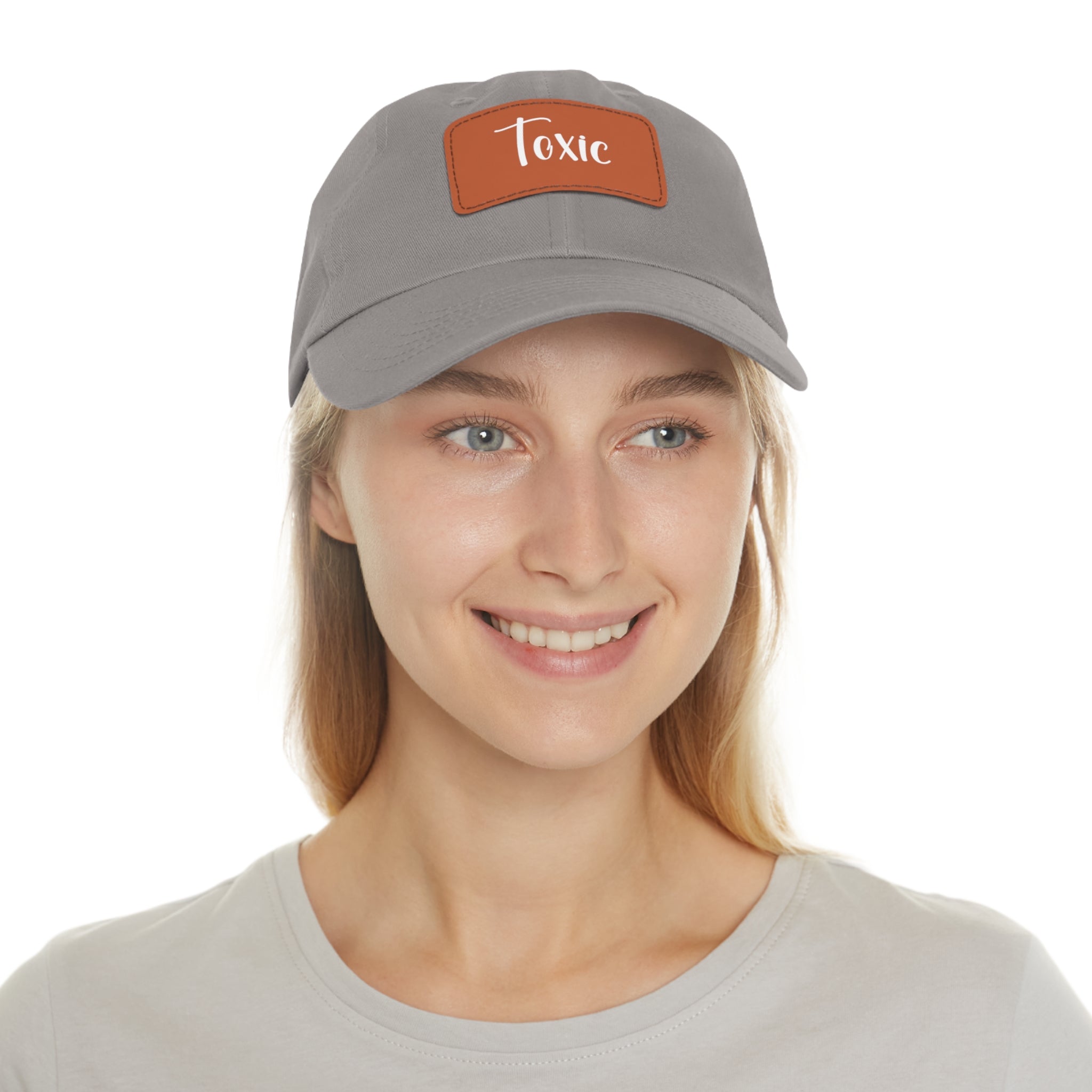 Toxic Dad Hat with Leather Patch