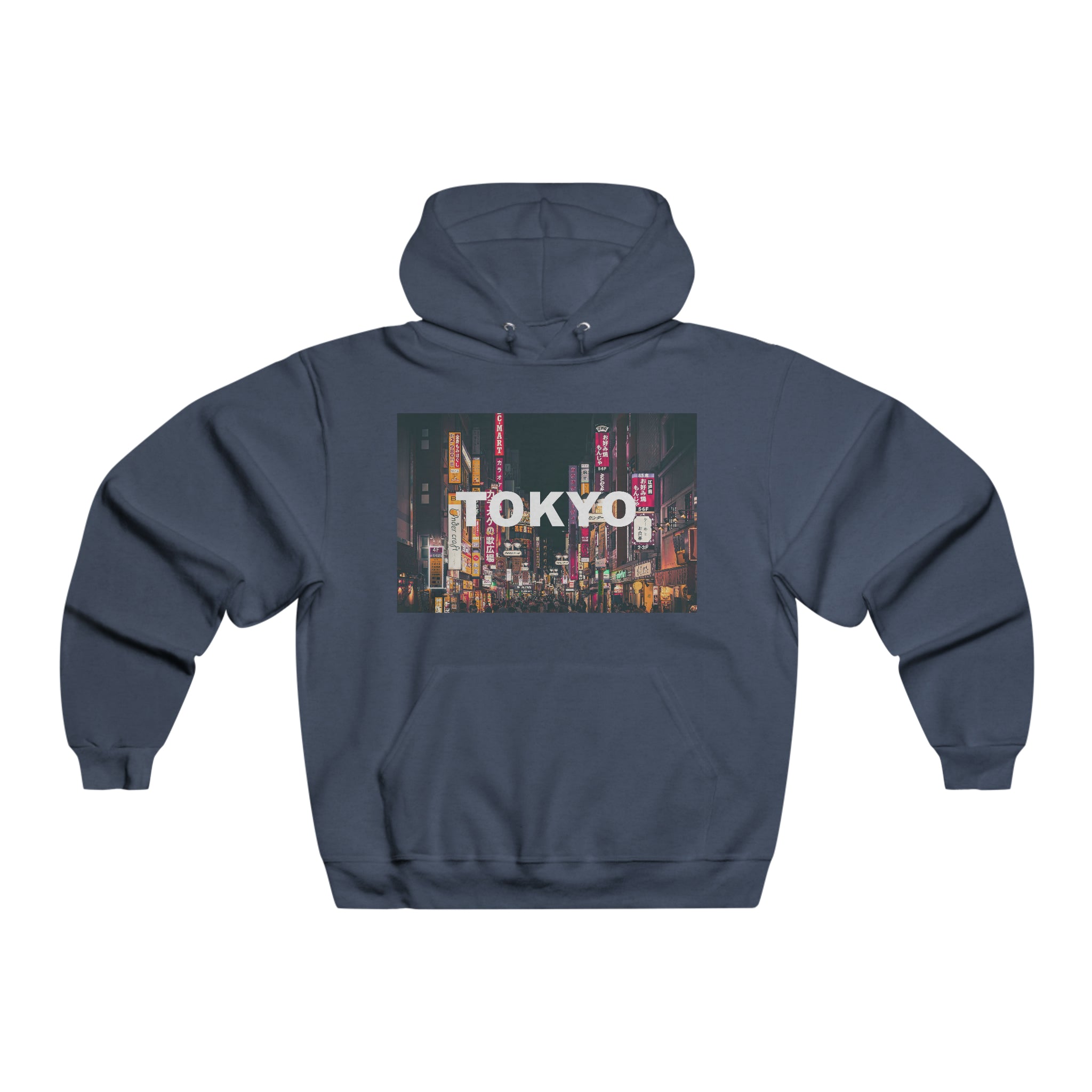 Tokyo Mens Hooded Sweatshirt
