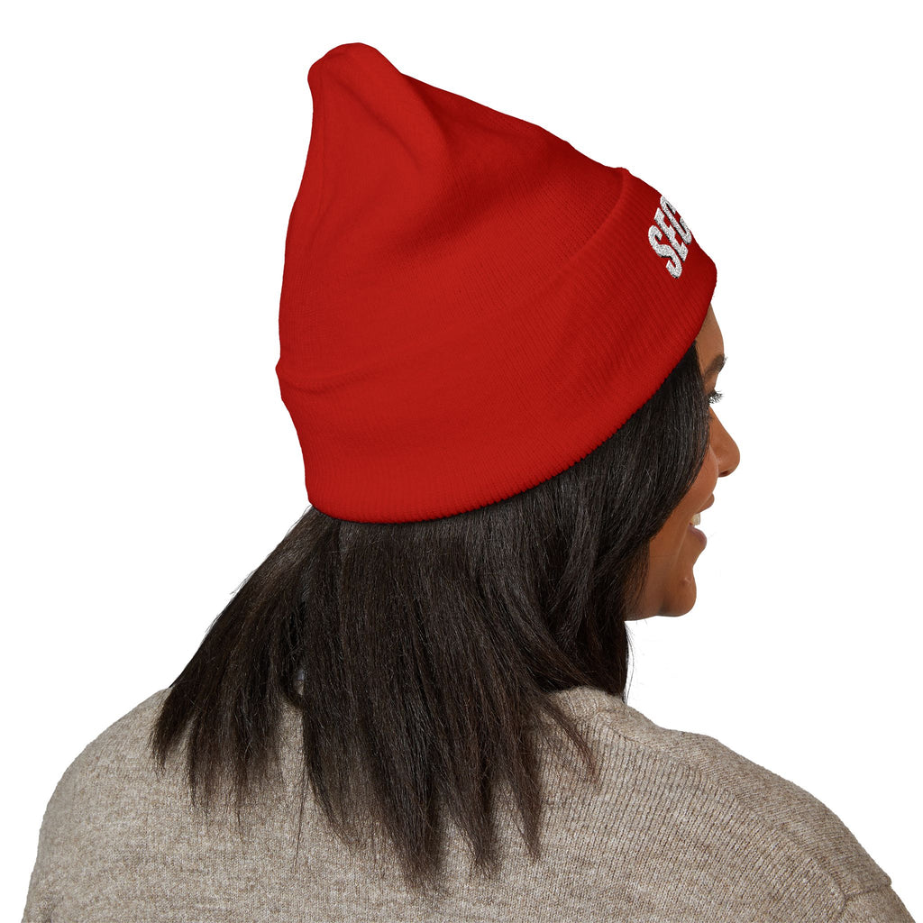 Embroidered Security Beanie