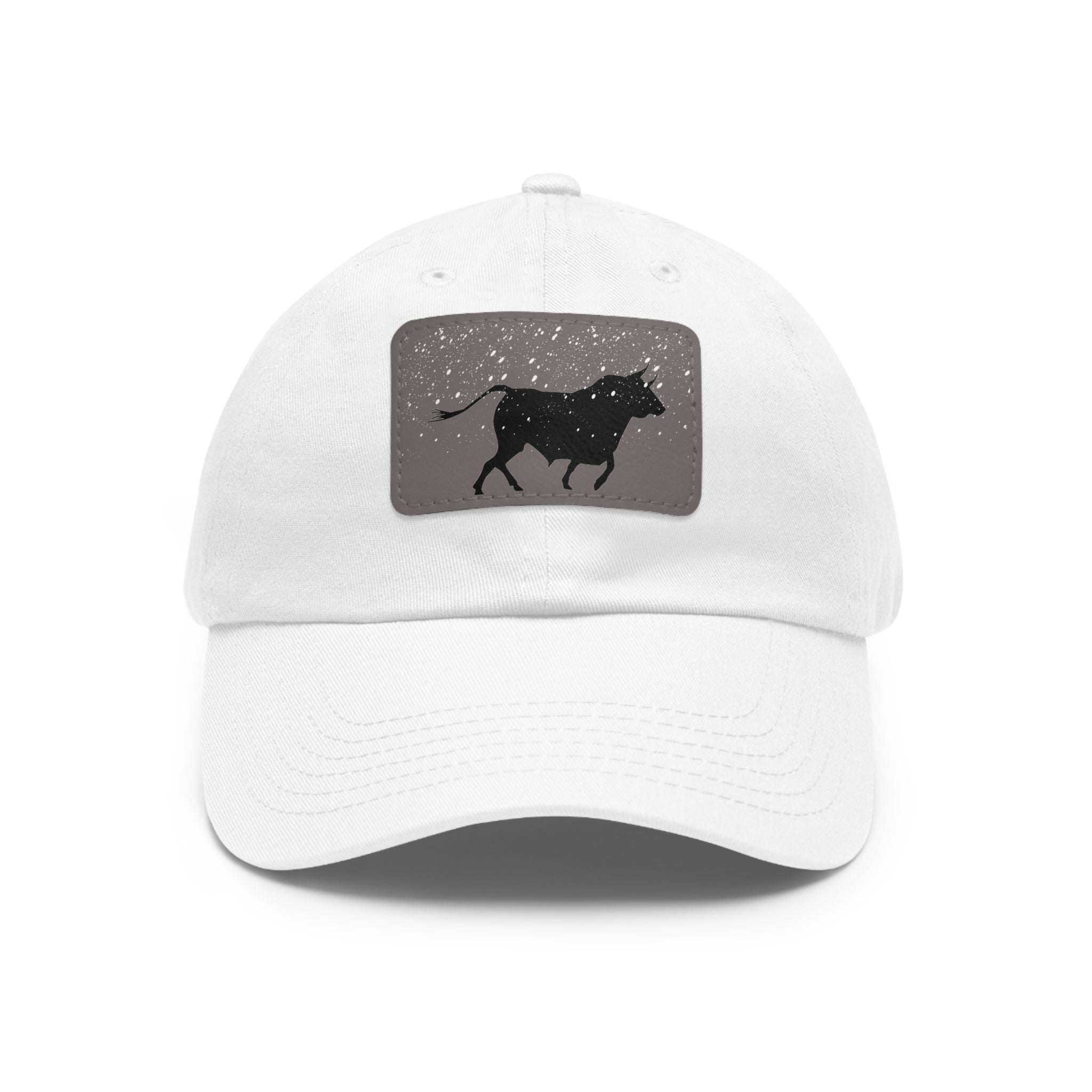 Bull in the Snow Dad Hat