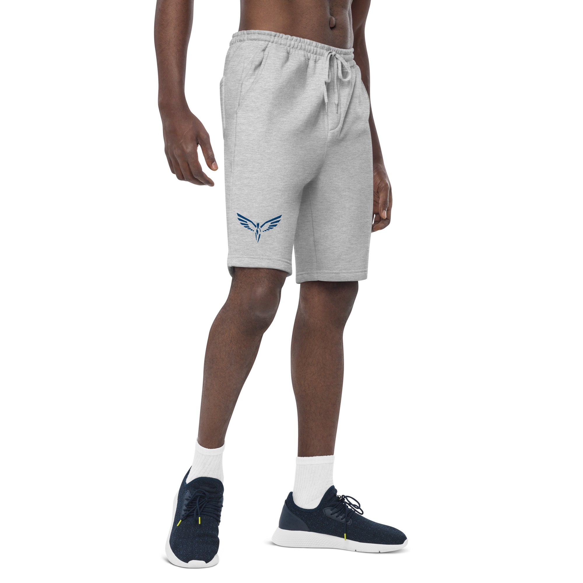 Olympian Men's Fleece Shorts (BLU) Emb
