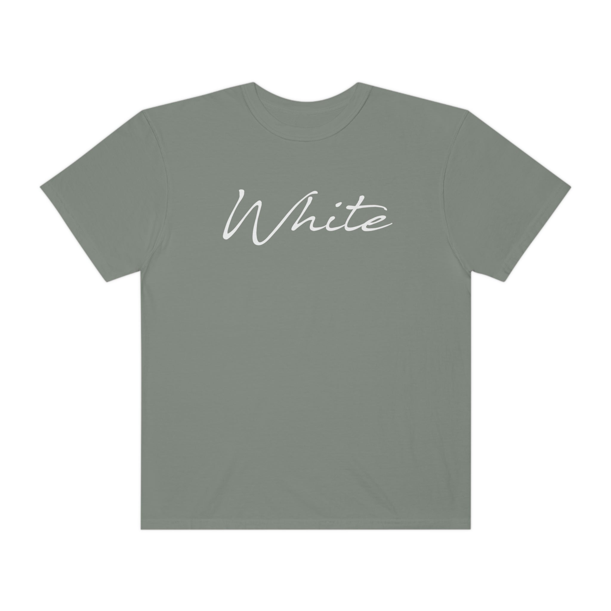 White Unisex Garment-Dyed T-shirt