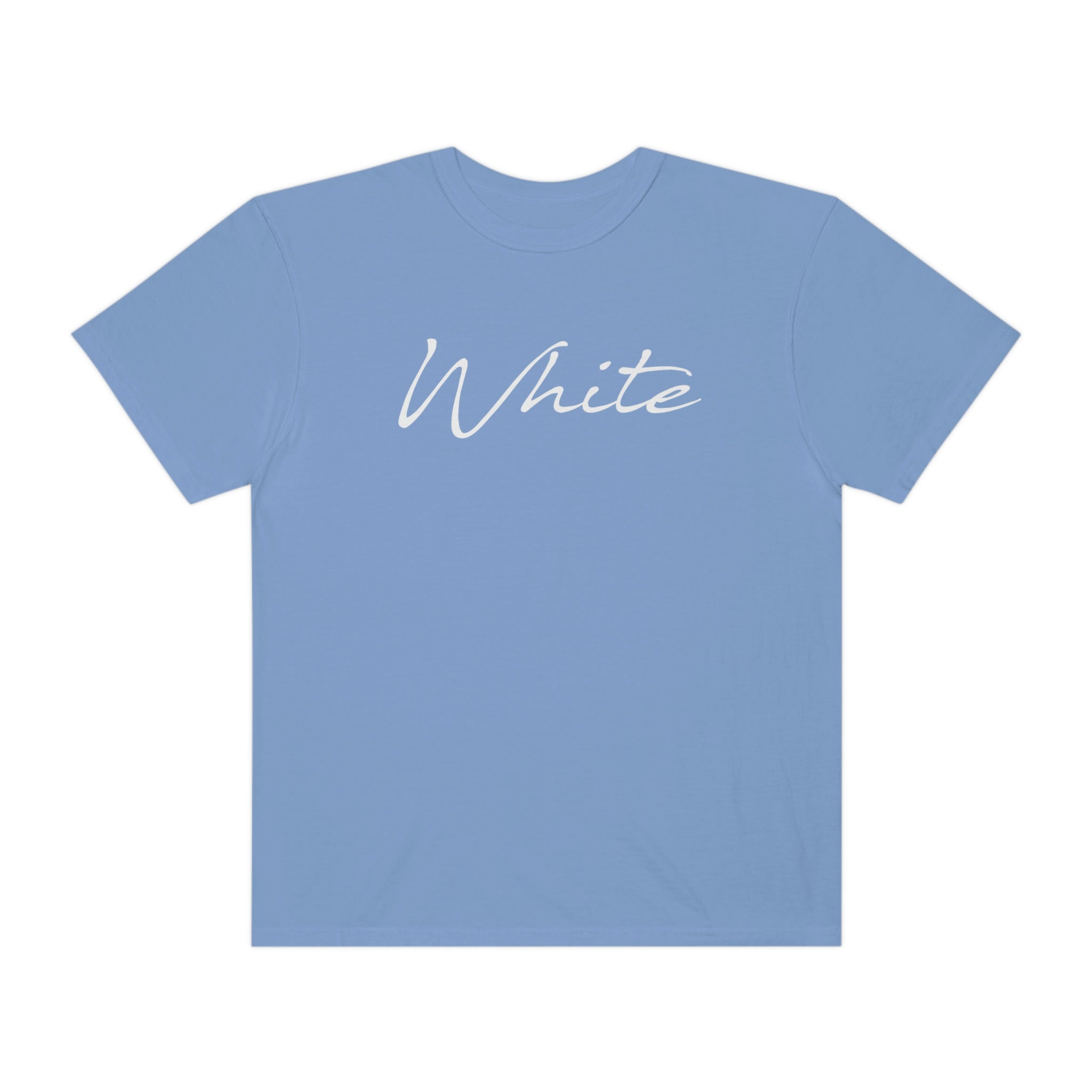 White Unisex Garment-Dyed T-shirt