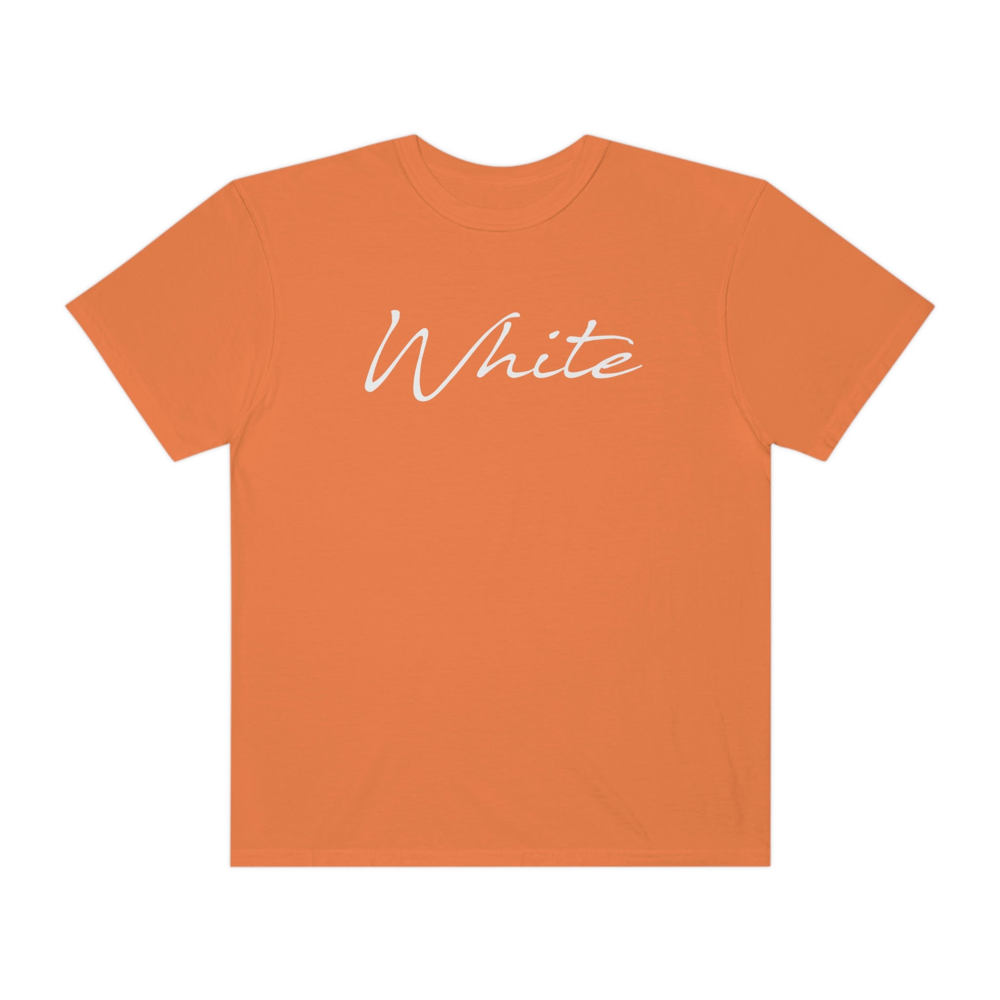 White Unisex Garment-Dyed T-shirt