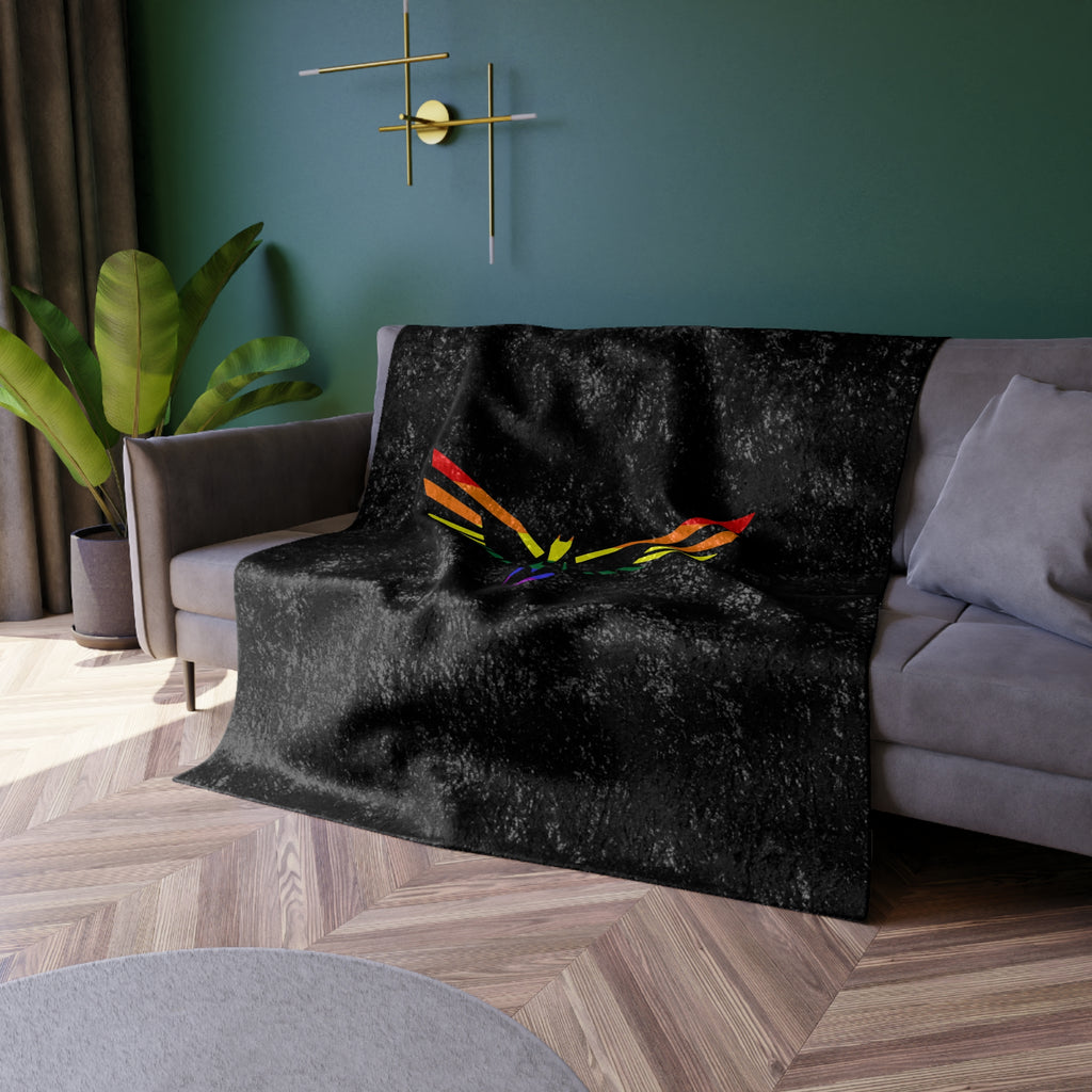 Olympian Pride Crushed Velvet Blanket