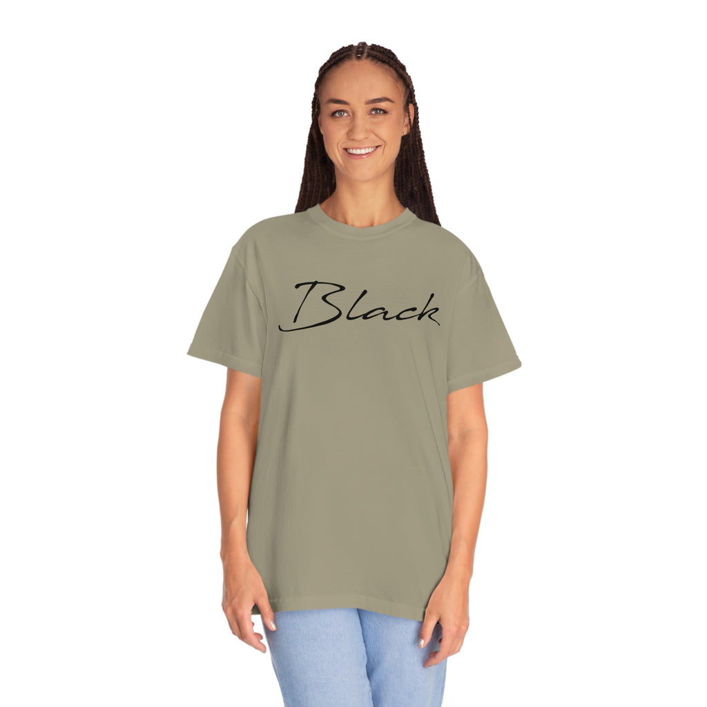 Black Unisex Garment-Dyed T-shirt