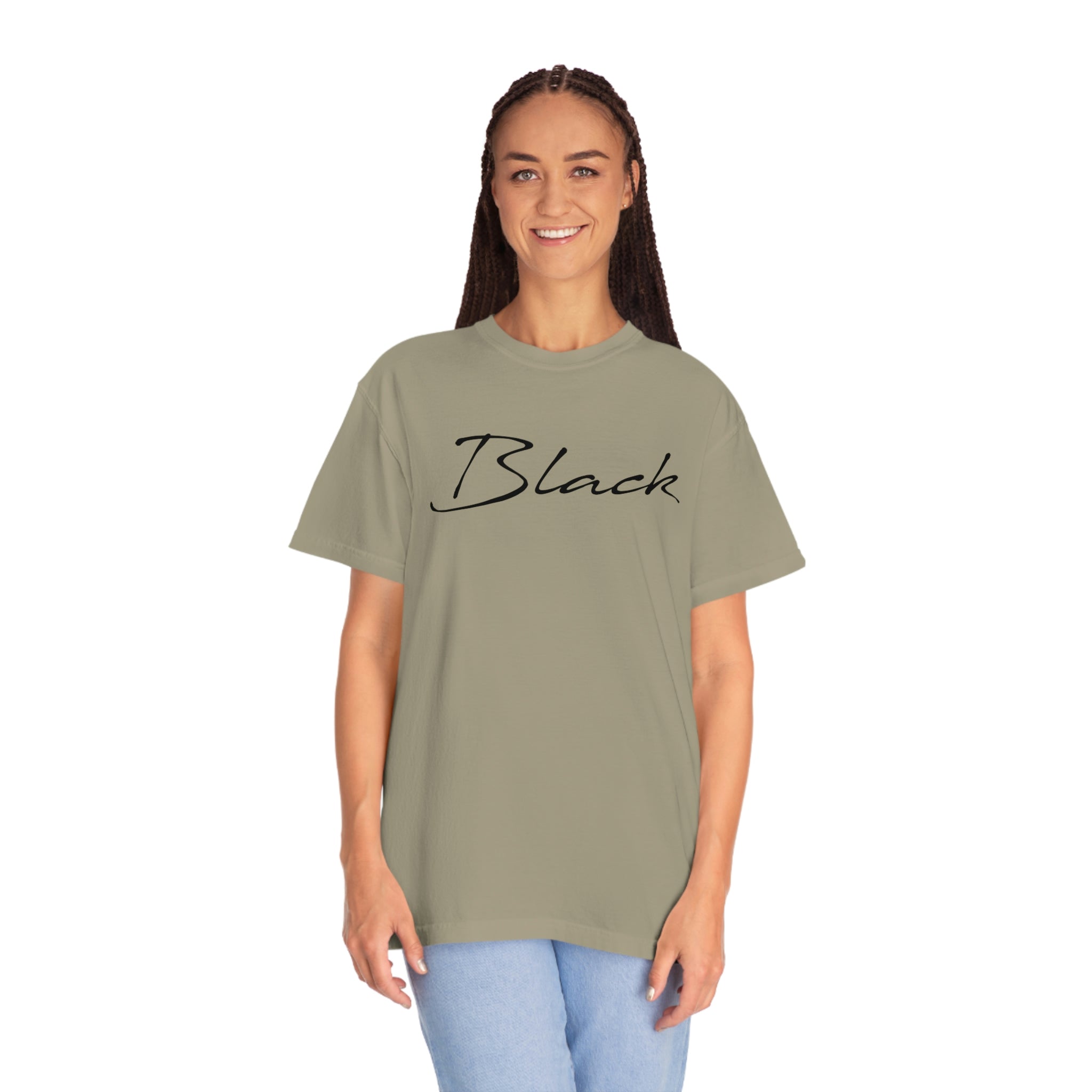 Black Unisex Garment-Dyed T-shirt