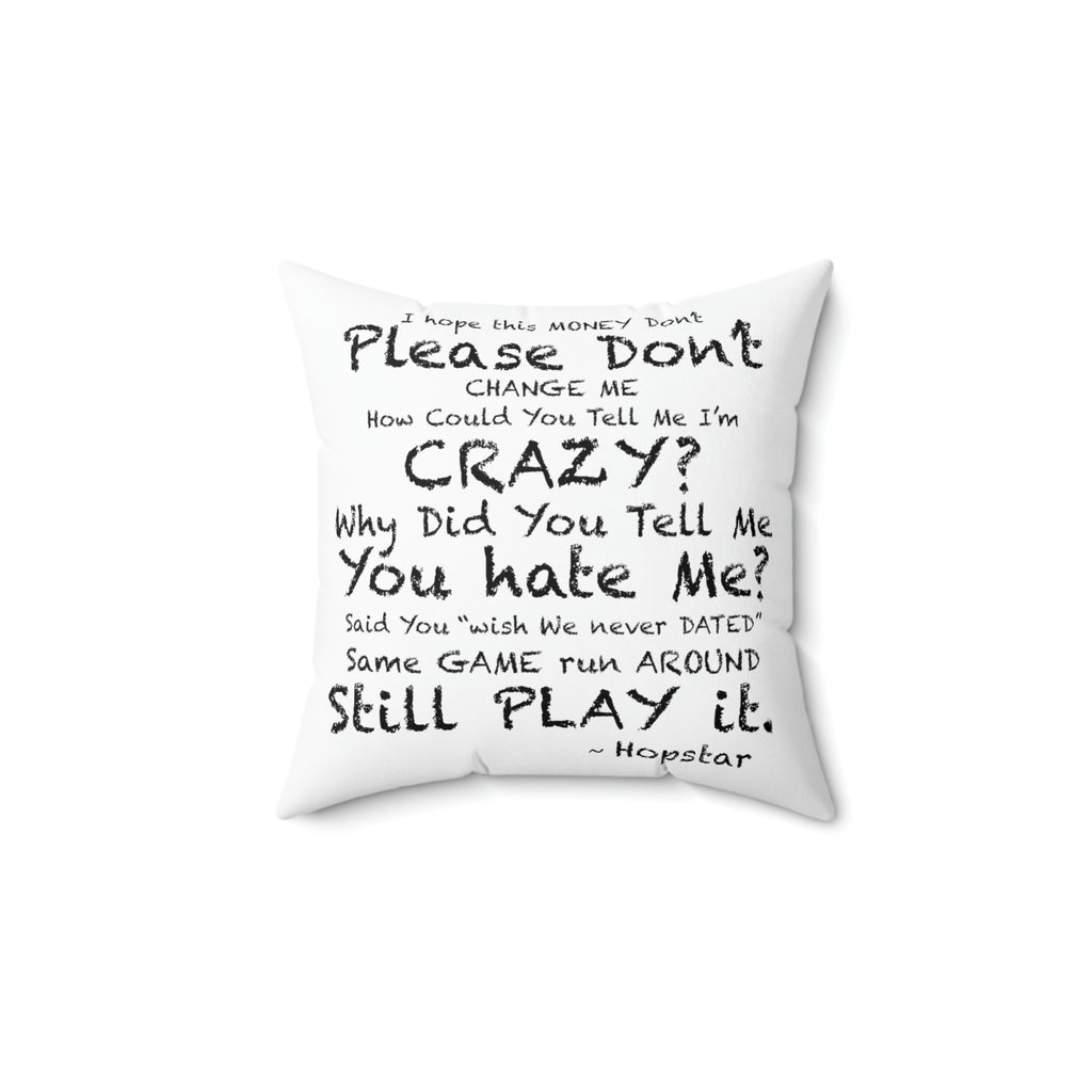 "Hopstar" Spun Polyester Square Pillow