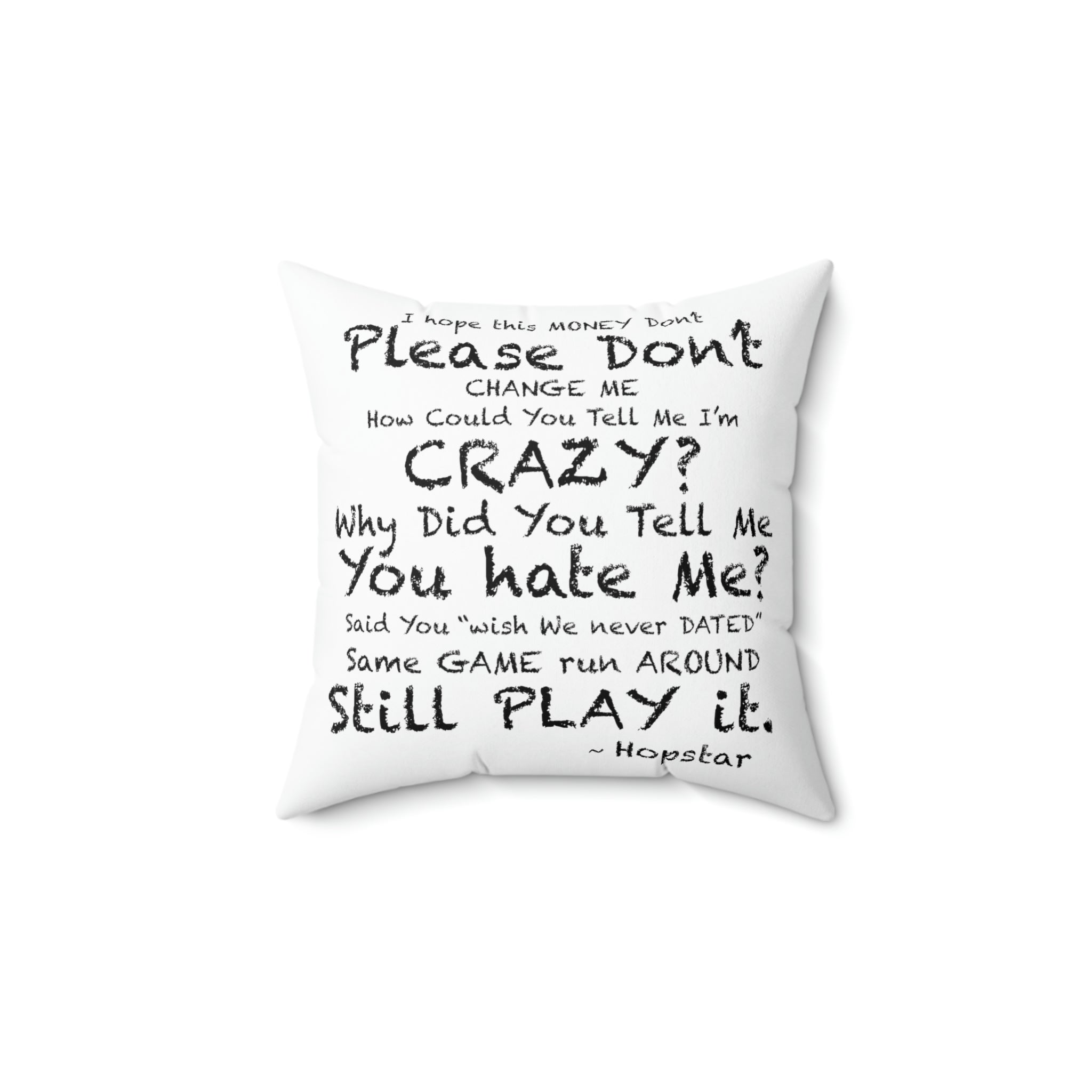 "Hopstar" Spun Polyester Square Pillow
