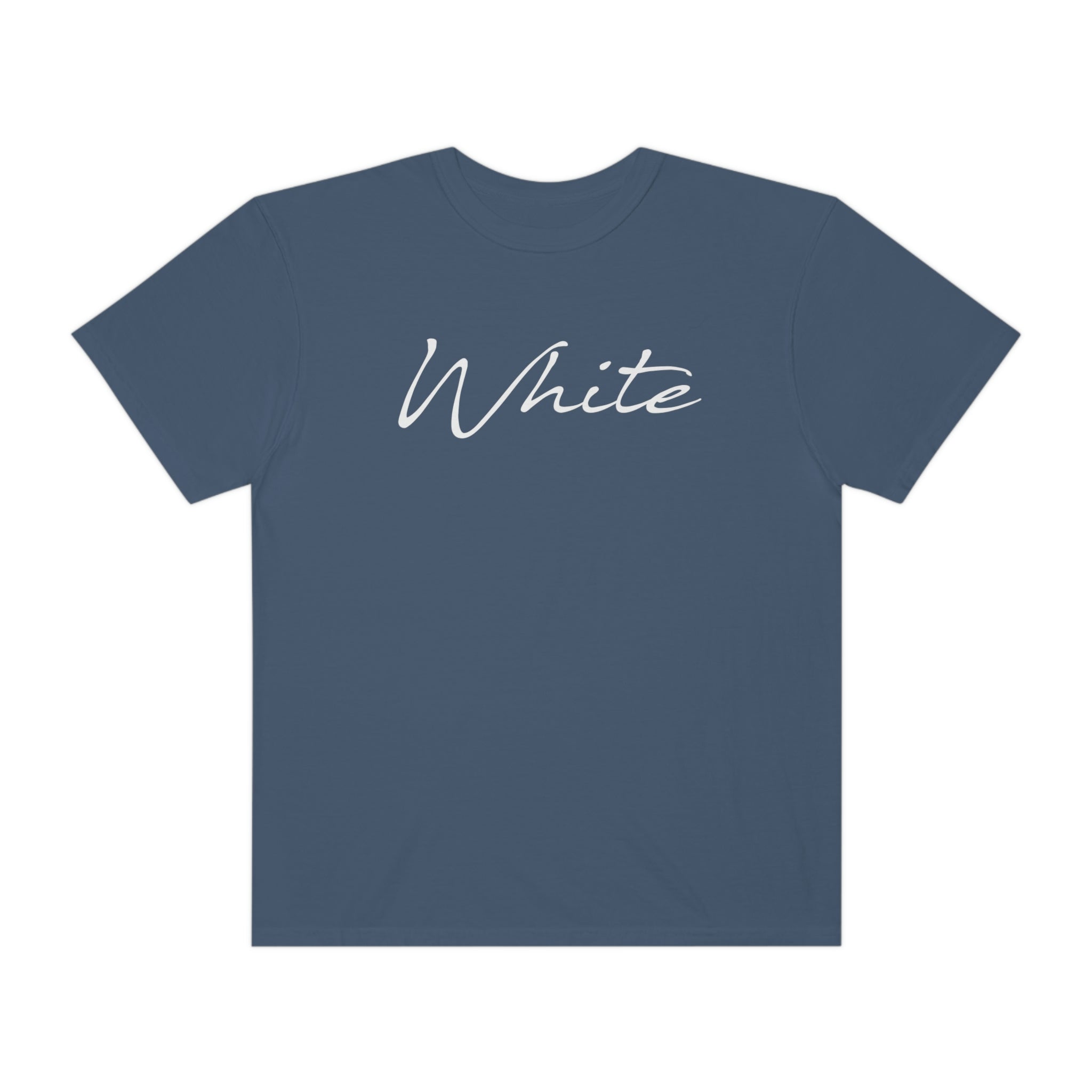 White Unisex Garment-Dyed T-shirt