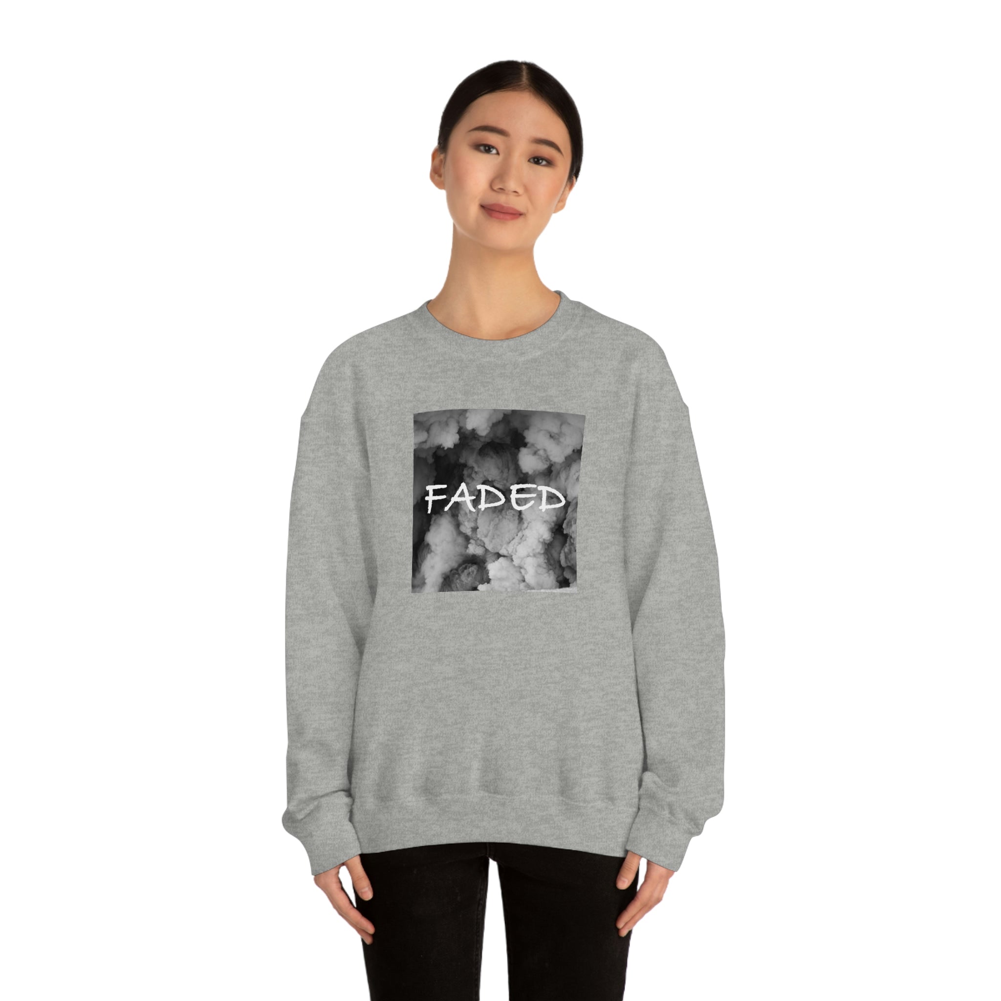"Faded Gray" Unisex Crewneck Sweatshirt