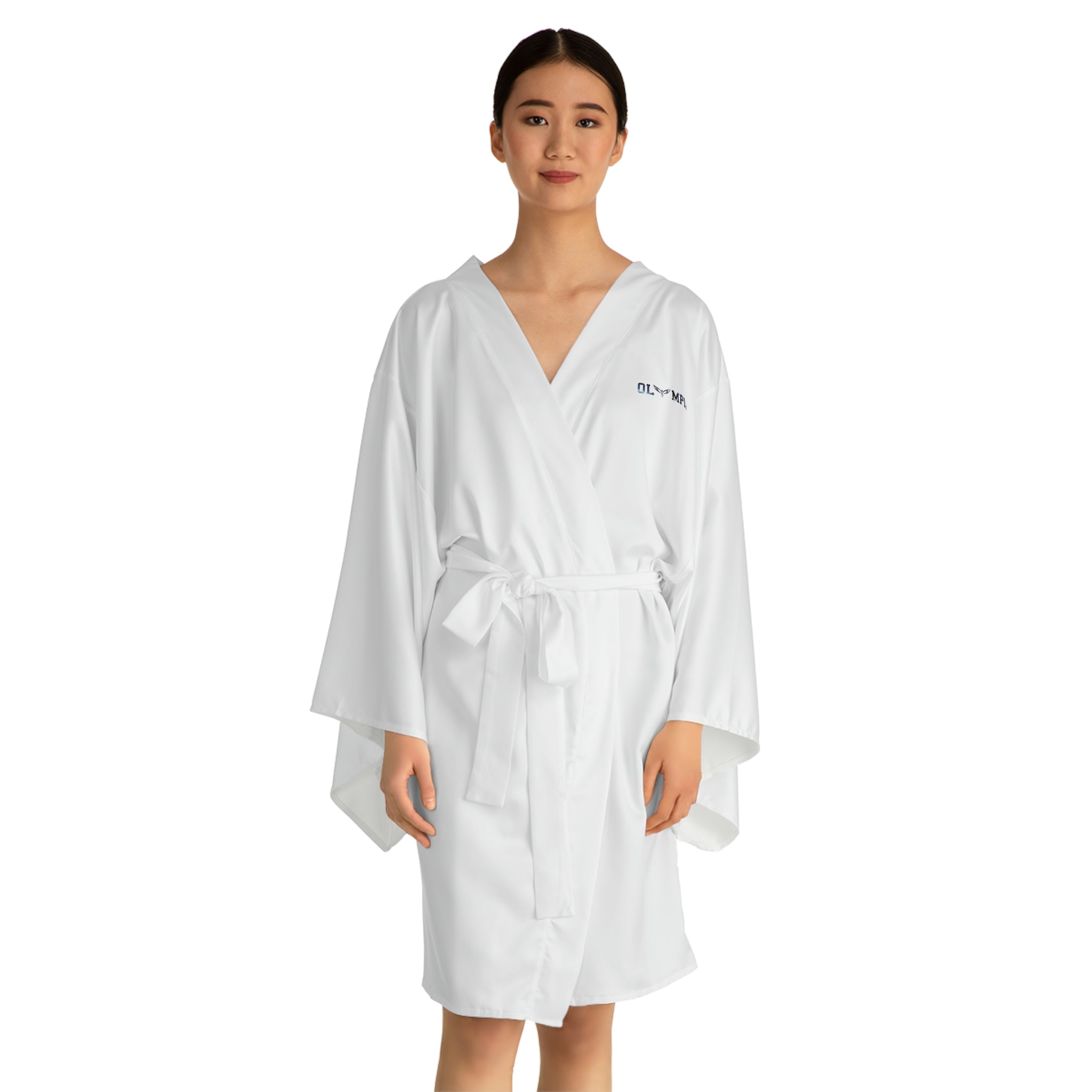 Olympian Matrix Long Sleeve Kimono Robe