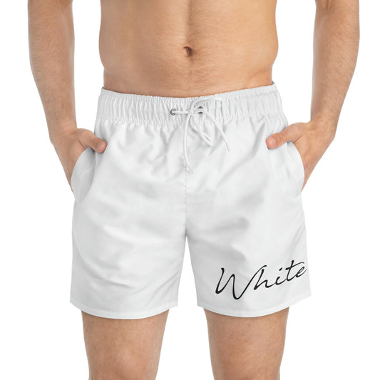 White Swim Trunks