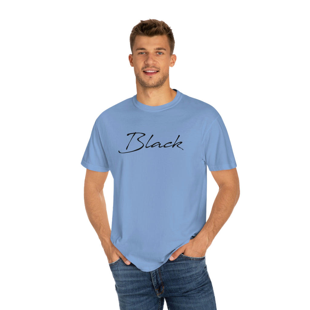 Black Unisex Garment-Dyed T-shirt
