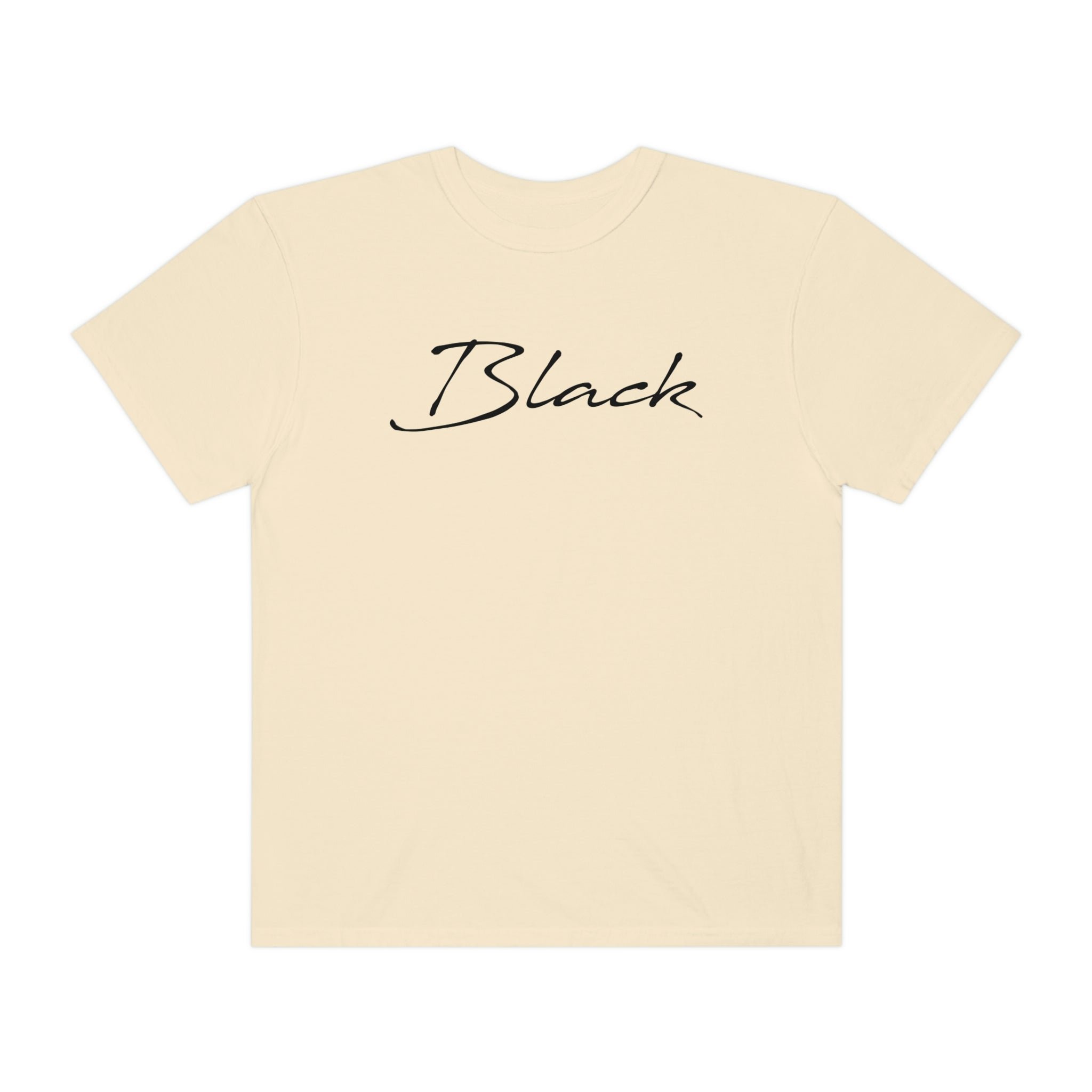 Black Unisex Garment-Dyed T-shirt