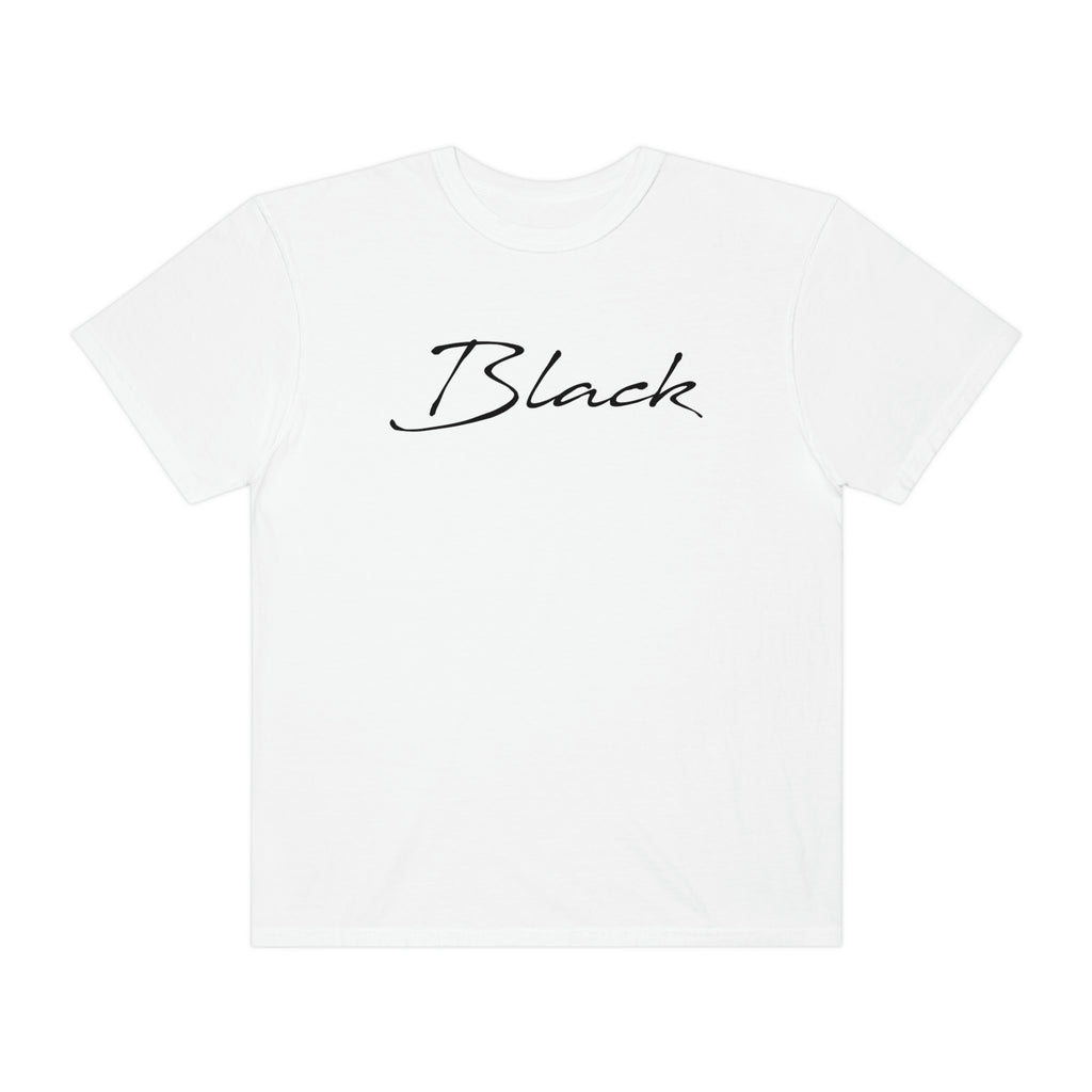 Black Unisex Garment-Dyed T-shirt