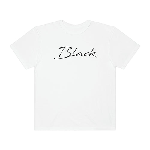 Black Unisex Garment-Dyed T-shirt